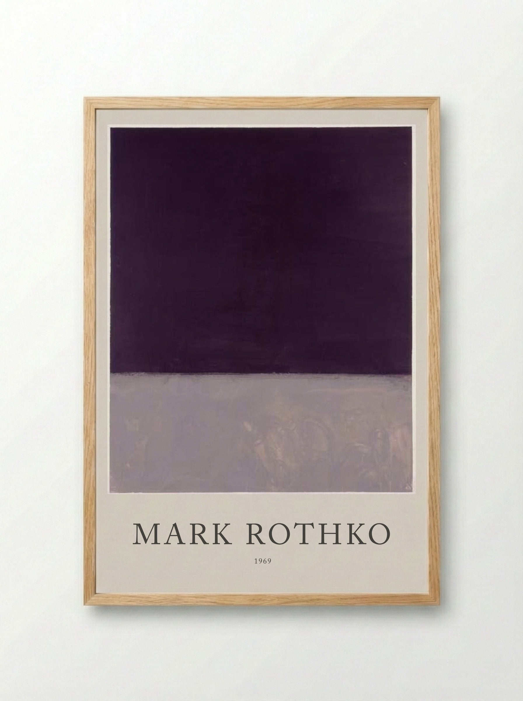 Untitled (Purple and Grey) - Mark Rothko - Framed Print Wood
