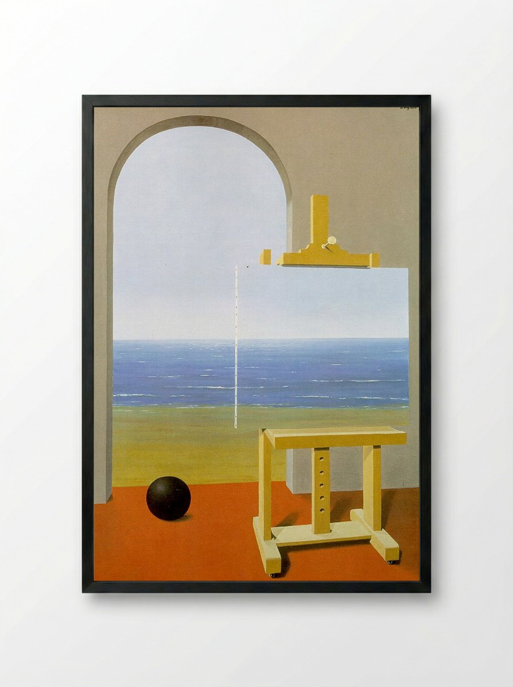 The Human Condition - René Magritte - Framed Print Black