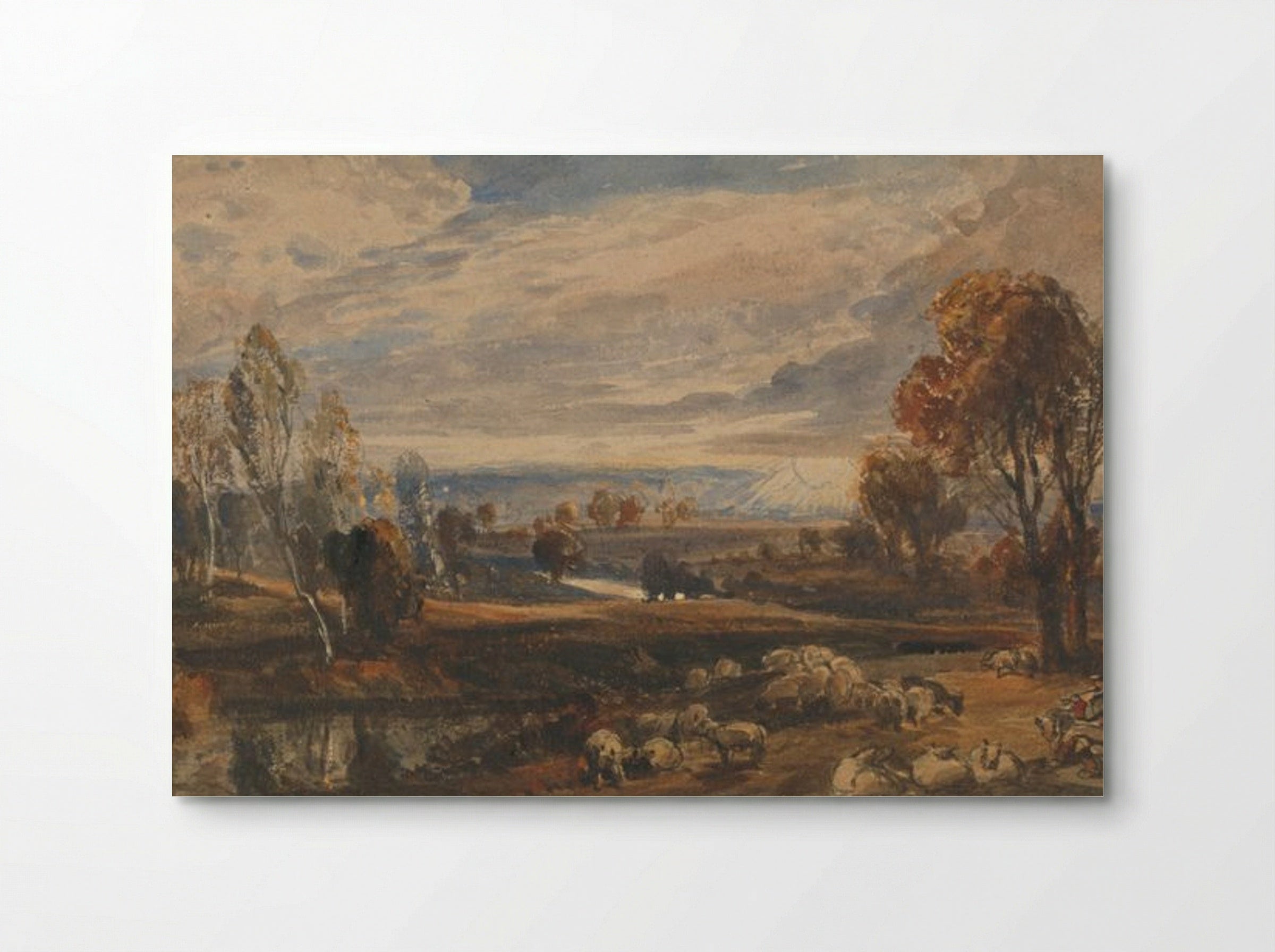 Landscape with Sheep - Joseph Mallord William Turner - Poster