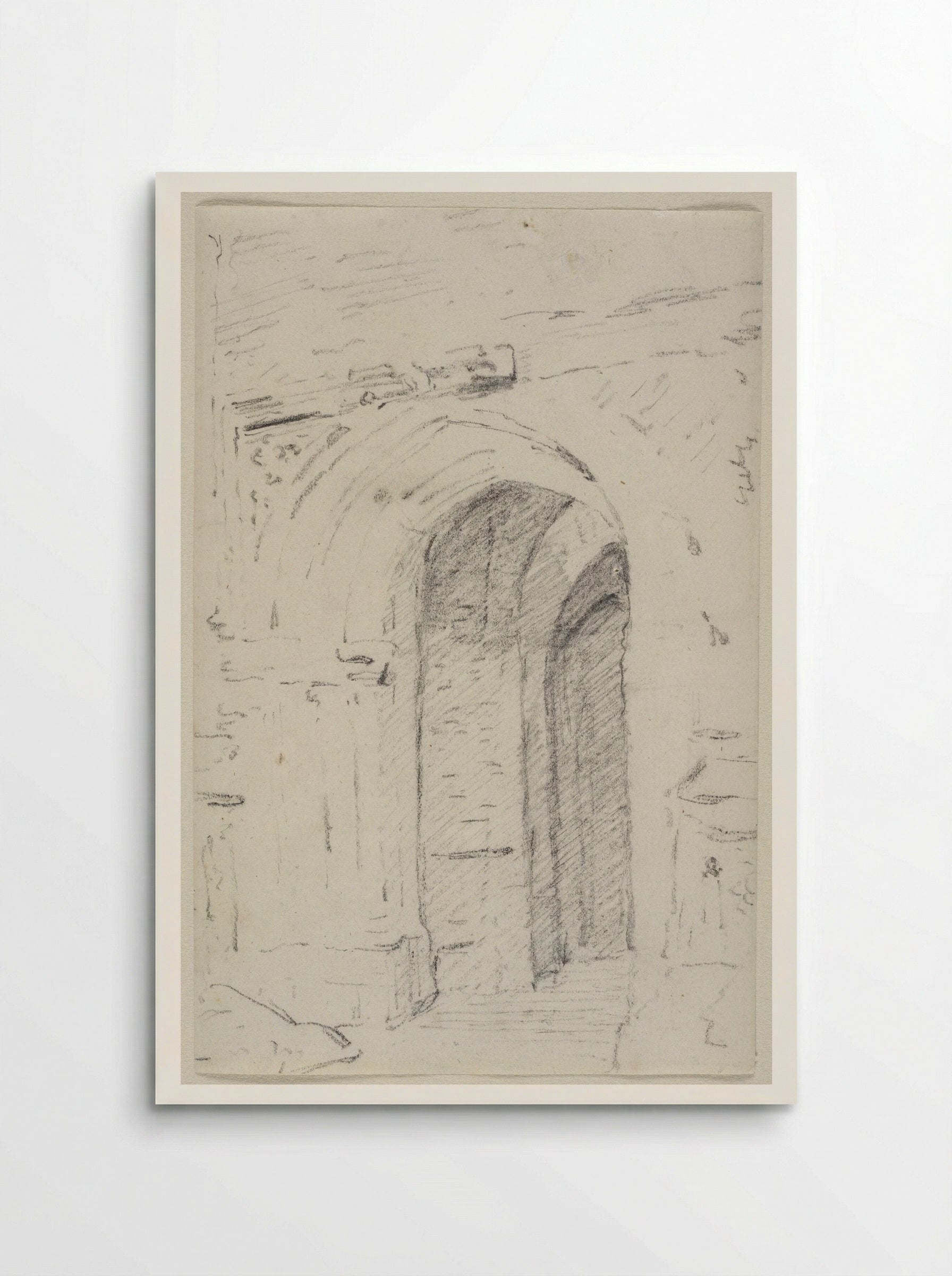 The Porch at East Bergholt Church, Suffolk - John Constable - Poster