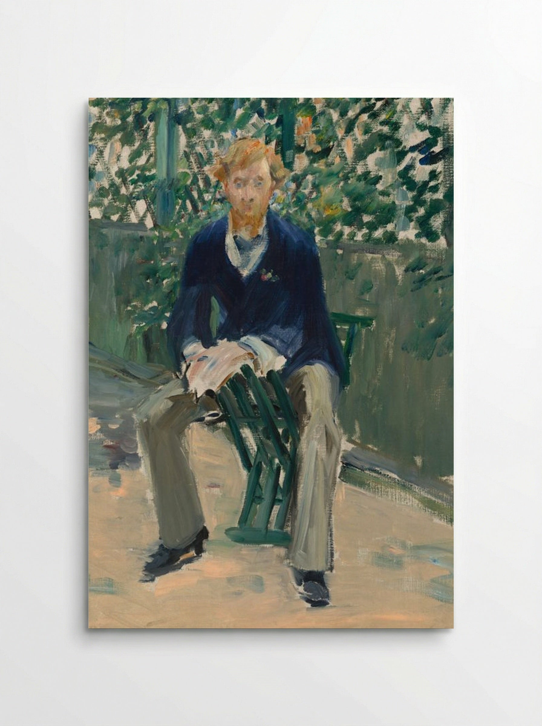 George Moore in the Artist's Garden - Édouard Manet - Poster