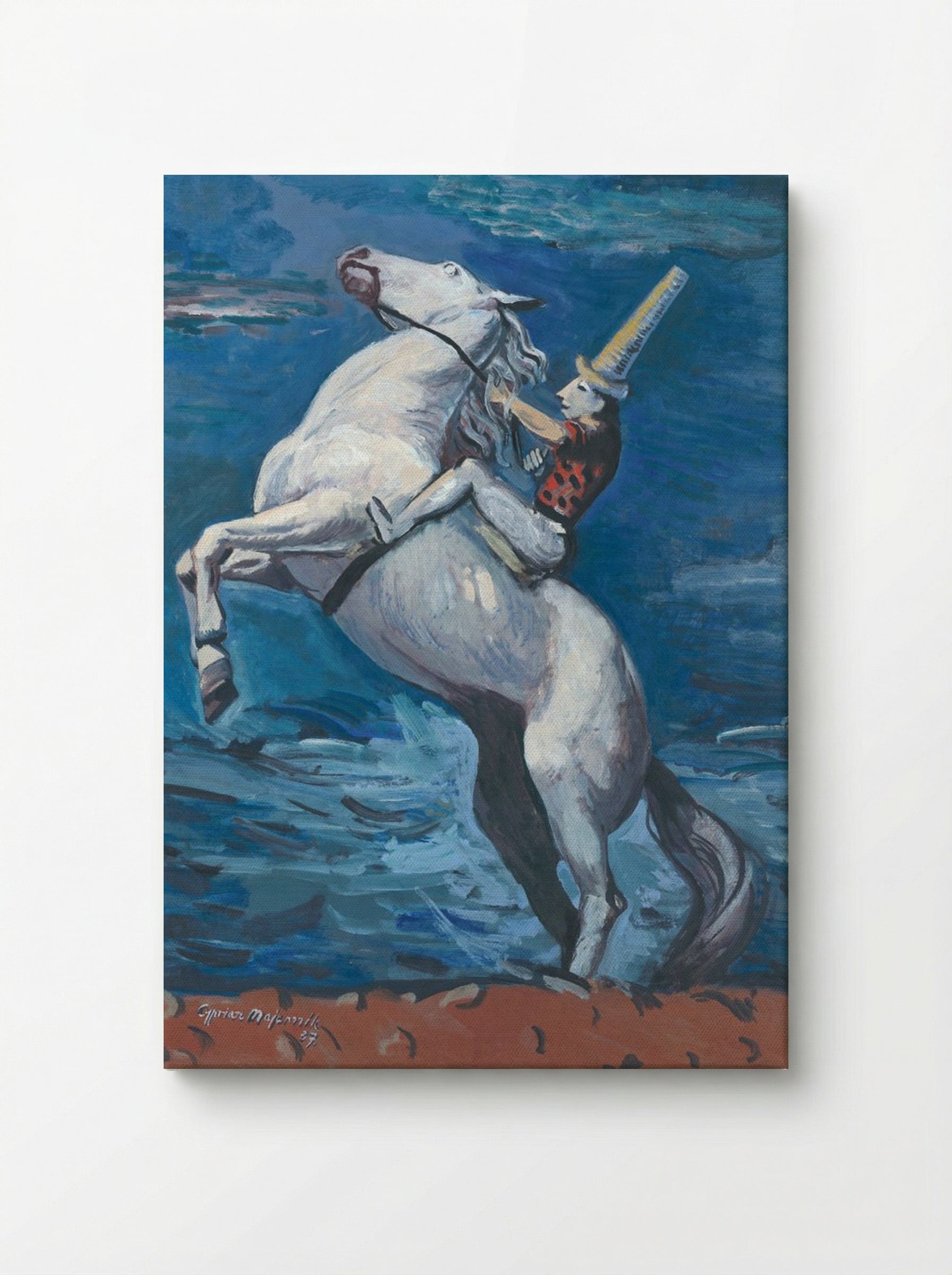 Rider by the Seashore - Cyprián Majerník - Canvas