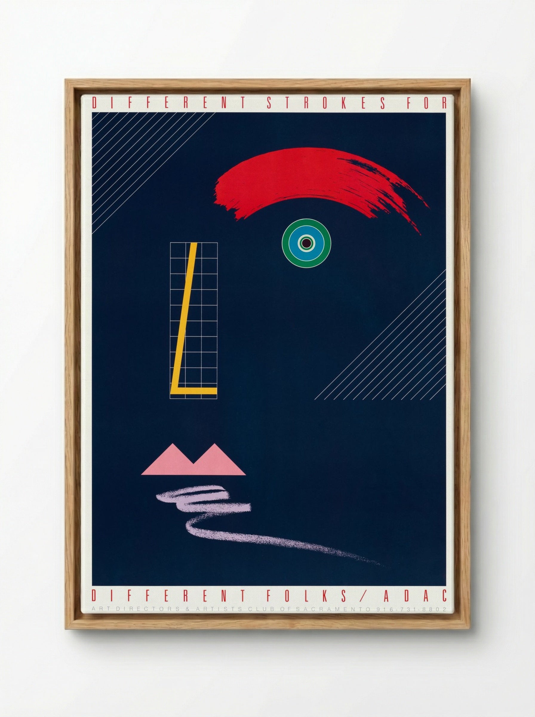 Different Strokes for Different Folks / ADAC - McRay Magleby - Framed Canvas Wood