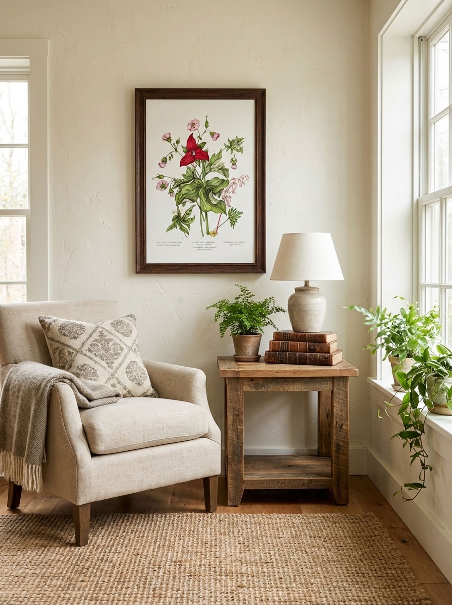 Dicentra Canadensis and Trillium erectum (1869) - Unknown Artist - Lifestyle