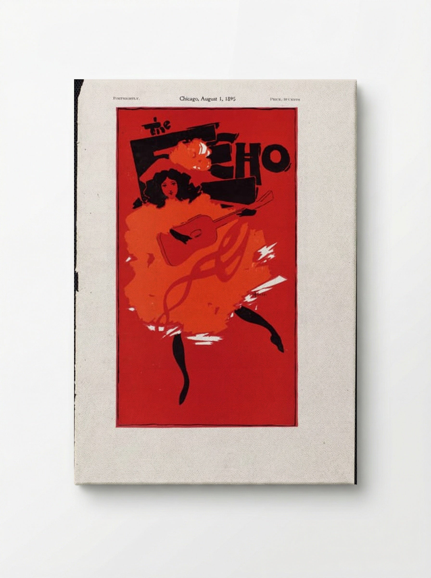 The Echo, Chicago, August 1, 1895 - Will H. Bradley - Canvas