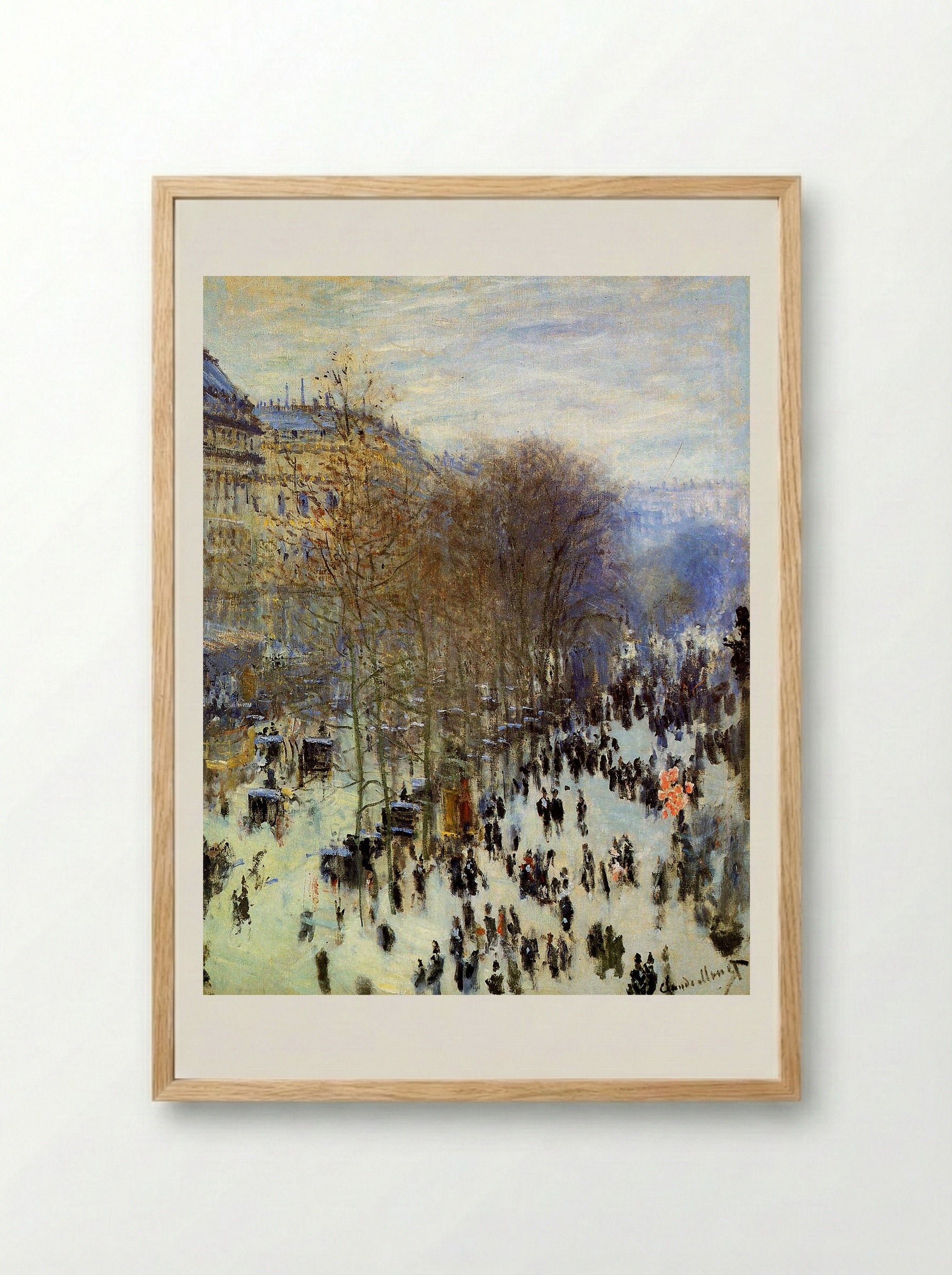Boulevard des Capucines - Claude Monet - Framed Print Wood