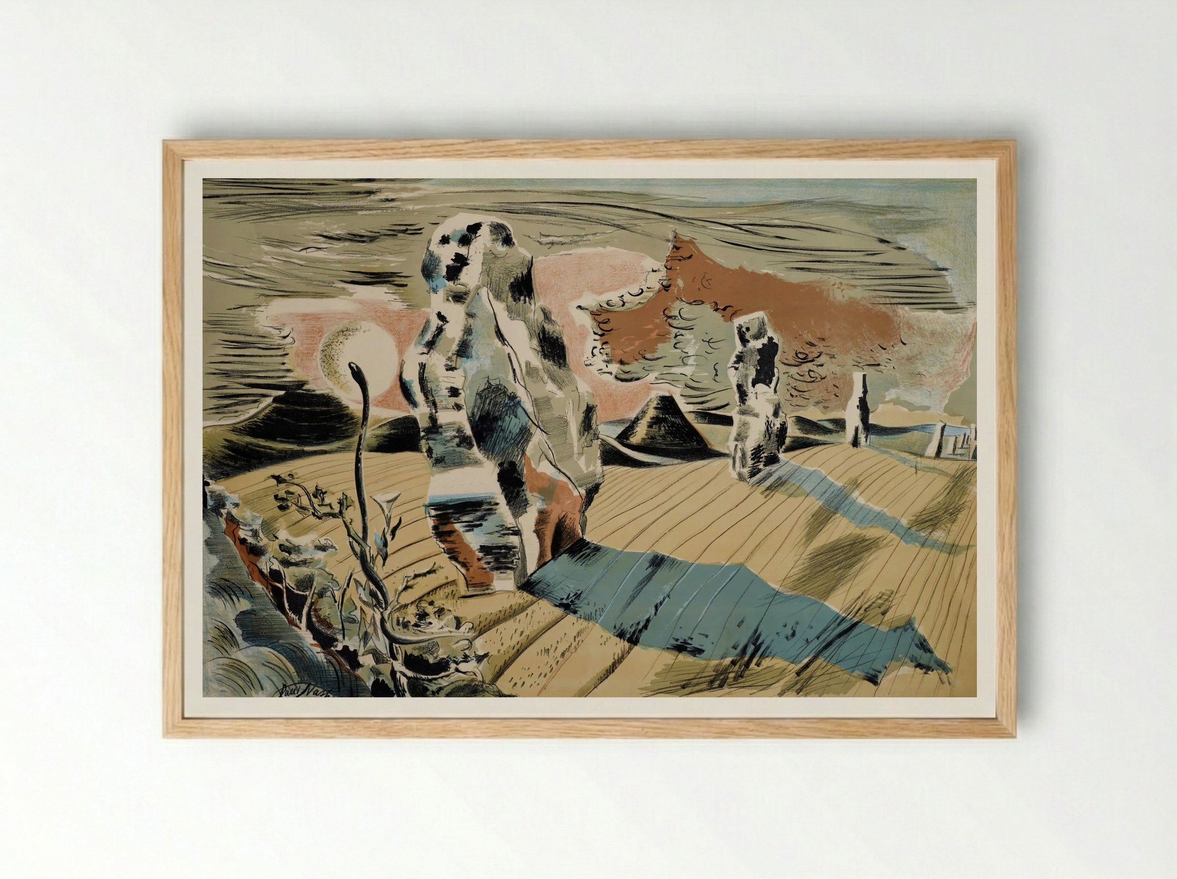 Avebury - Paul Nash - Framed Print Wood