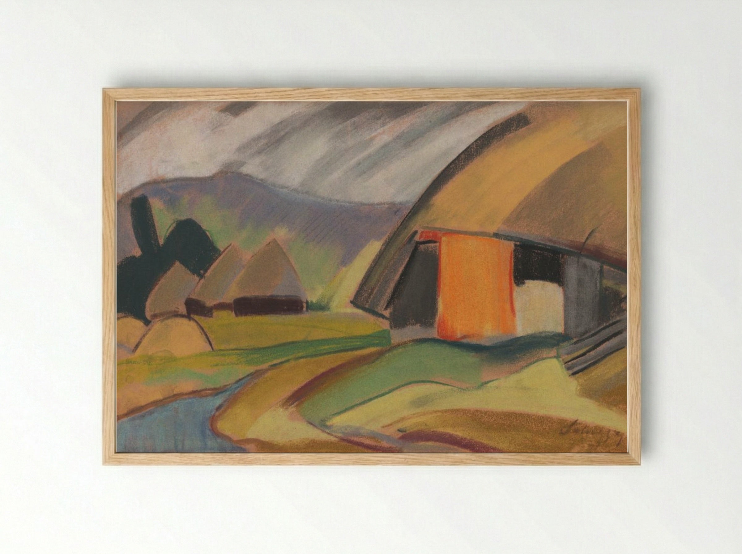 By the Village - Zolo Palugyay - Framed Print Wood