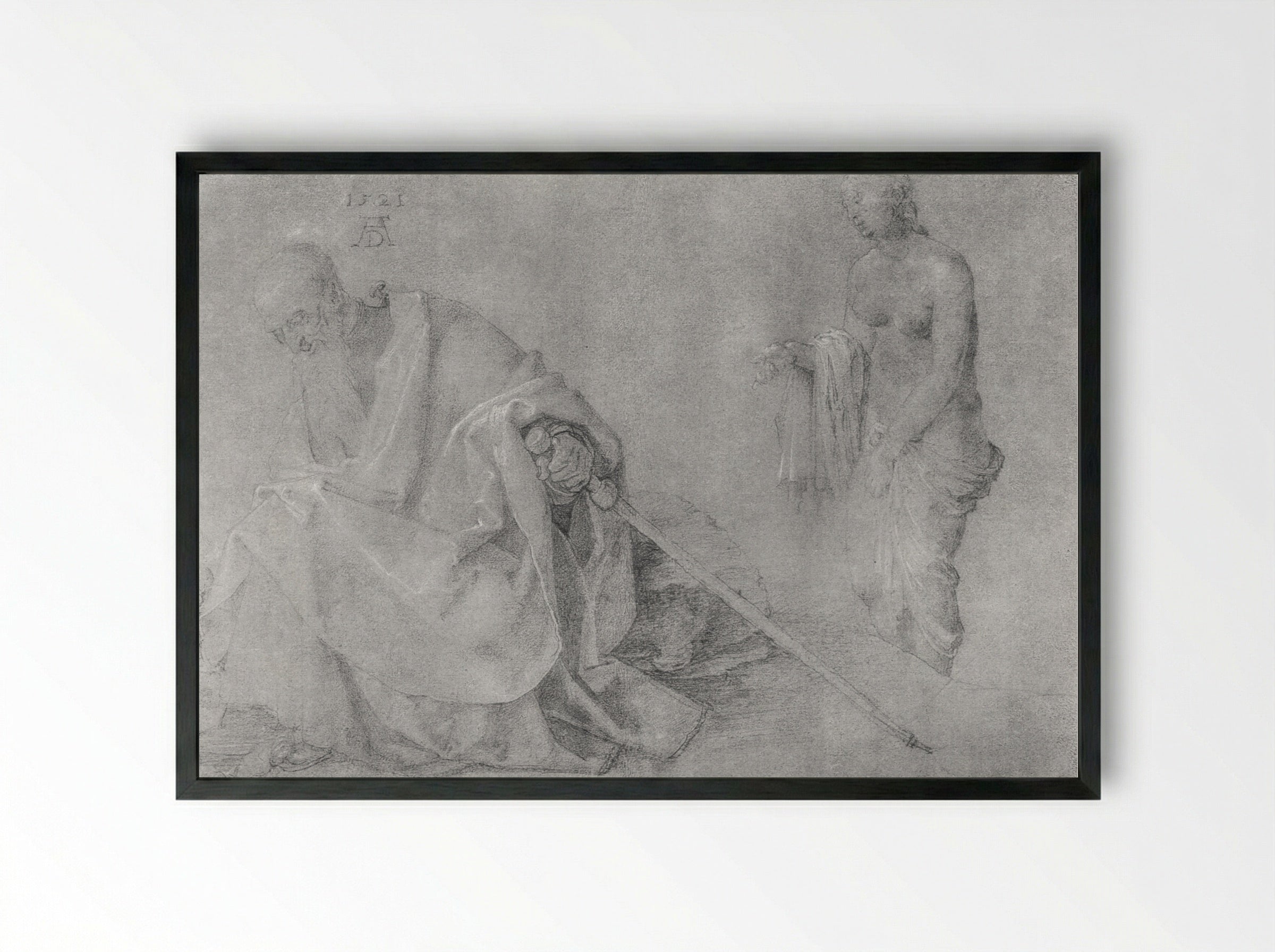 The Temptation of St. Anthony - Albrecht Dürer - Framed Print Black