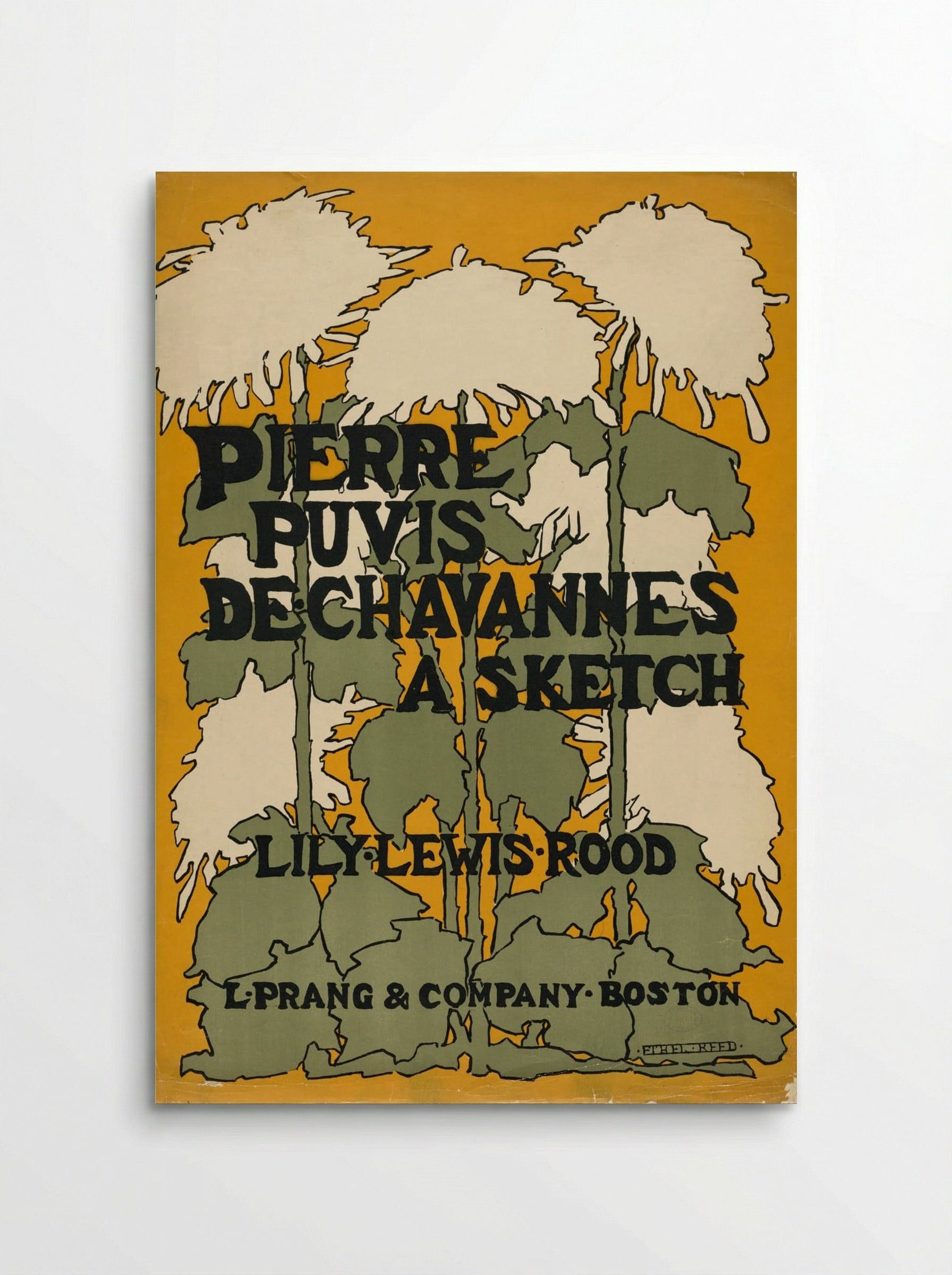 Floral Design (After Pierre Puvis de Chavannes) - Fine Art Print - Poster