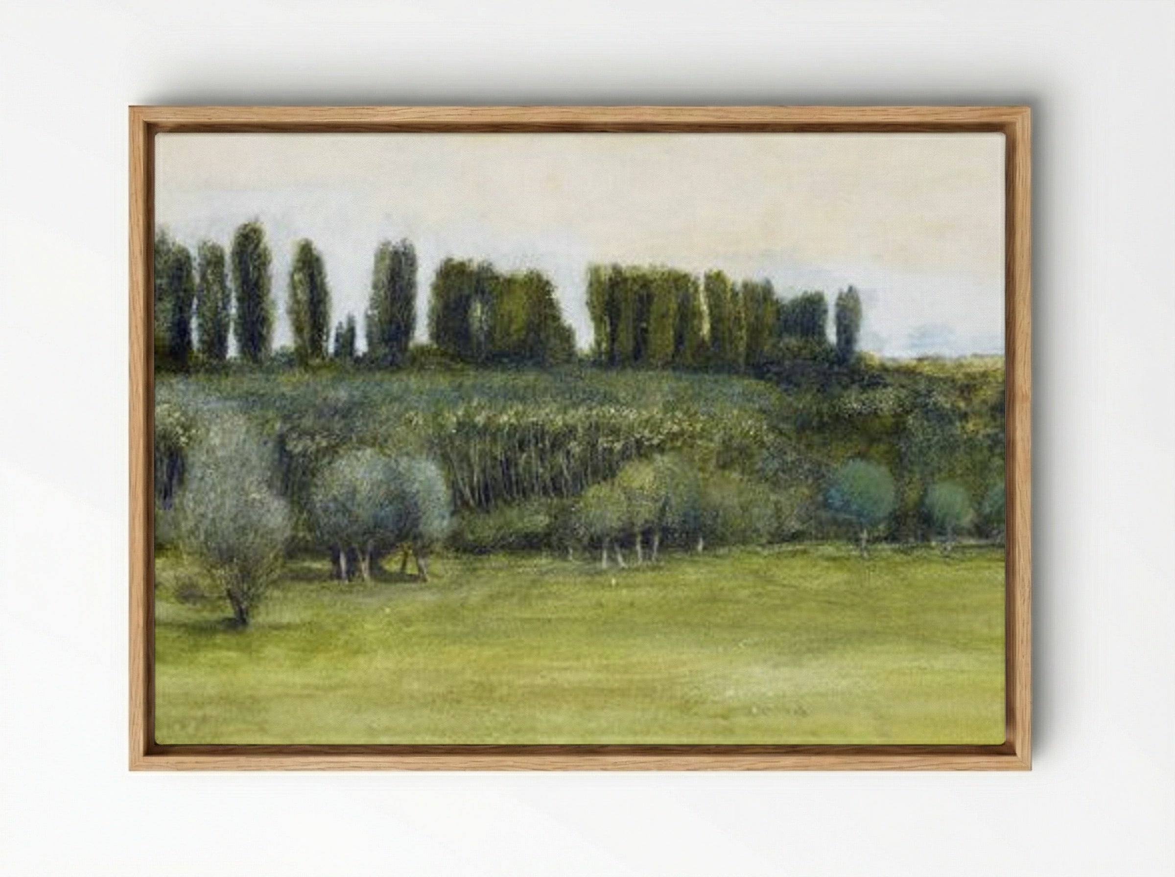 Landscape Study - Edward Burne-Jones - Framed Canvas Wood