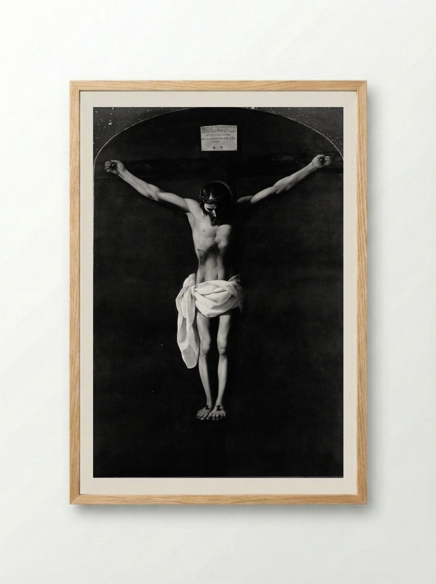 The Crucifixion - Francisco de Zurbarán - Framed Print Wood