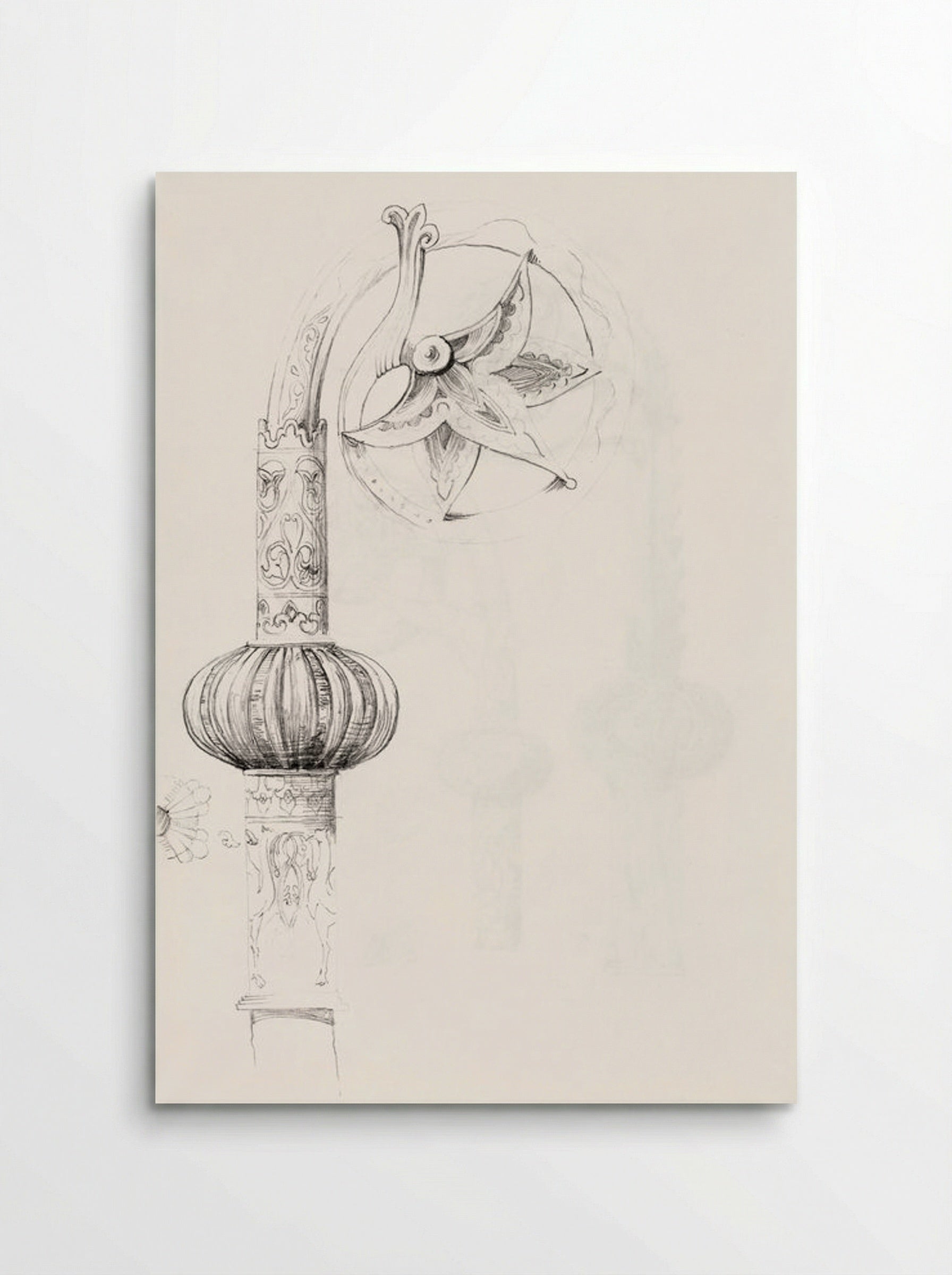 Sketch of Byzantine and Romanesque Decoration - Edward Burne-Jones - Poster