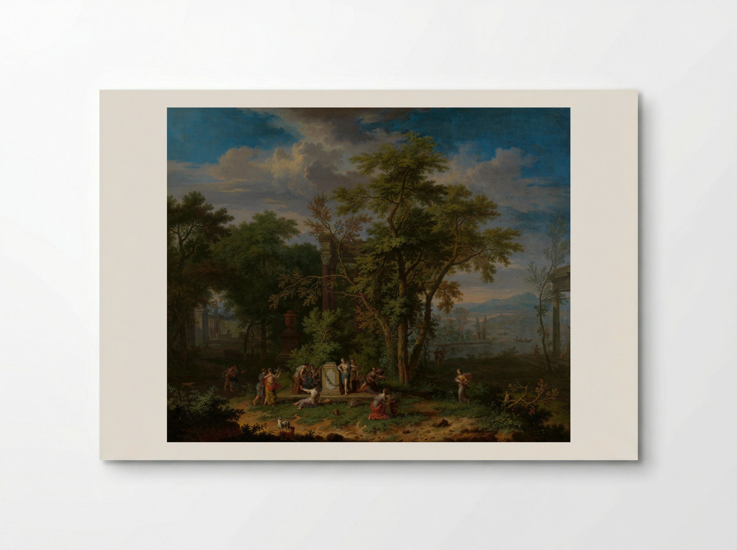 Arcadian Landscape with a Sacrifice - Jan van Huysum - Poster