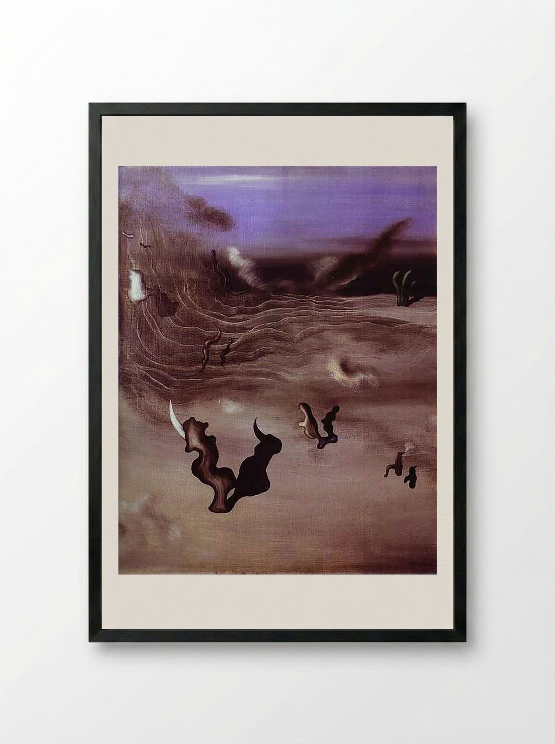 The Wind - Yves Tanguy - Framed Print Black