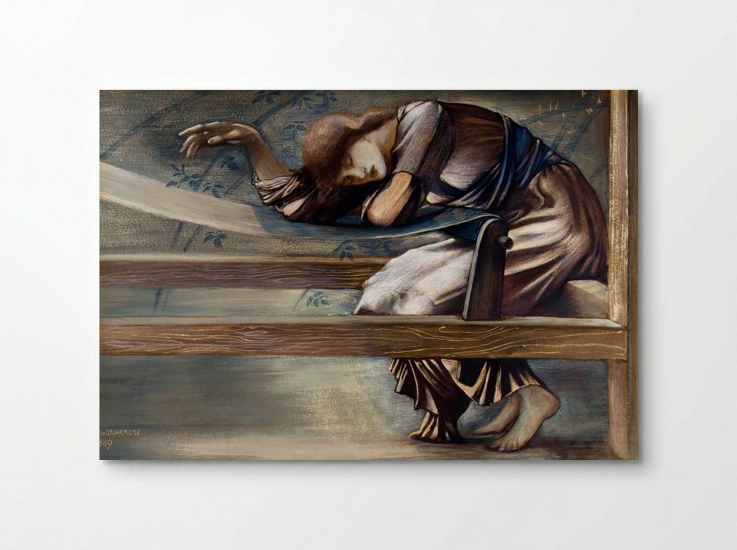 Study for 'The Garden Court' from 'The Briar Rose' Series - Edward Burne-Jones - Poster