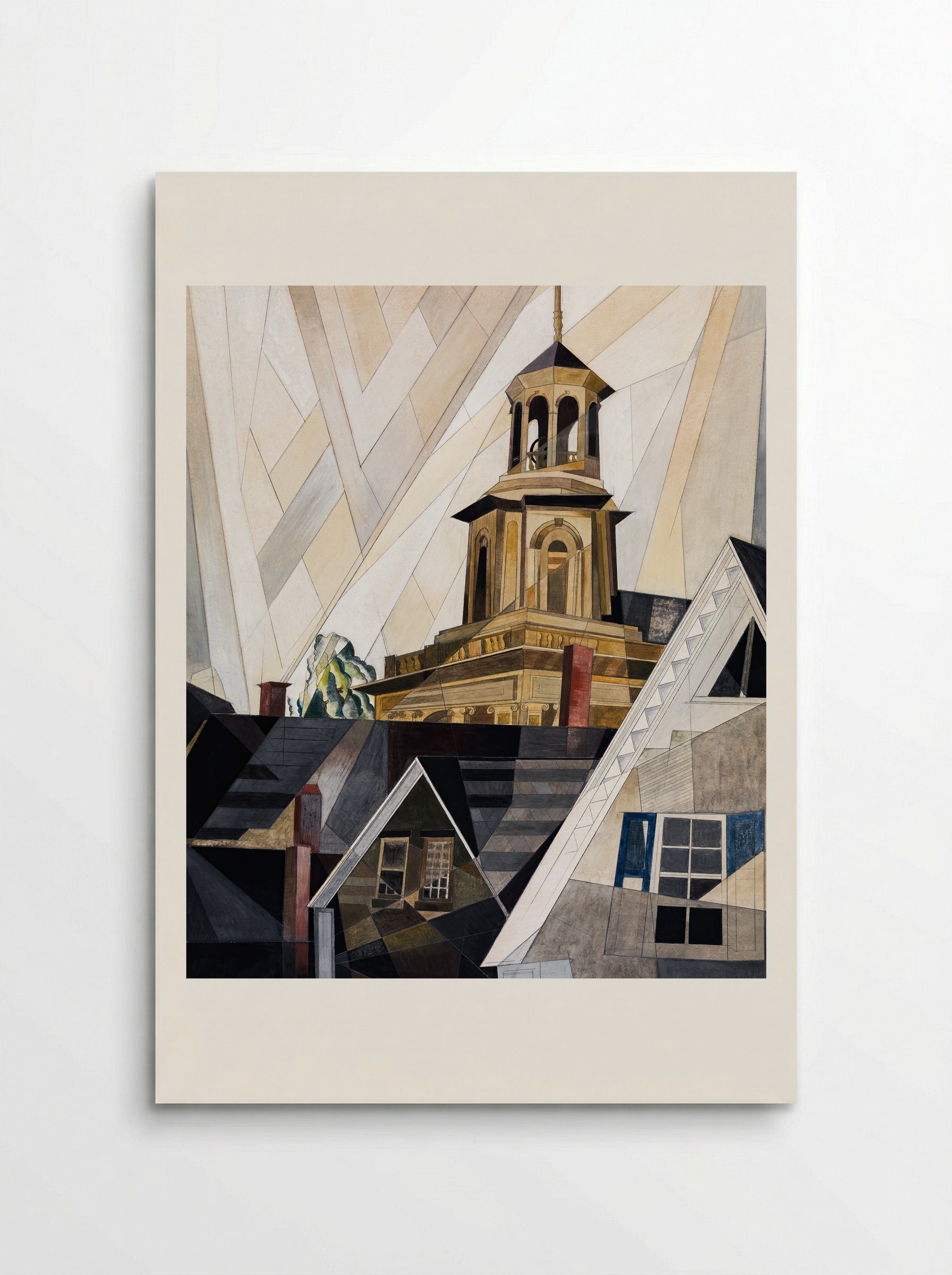 After Sir Christopher Wren (Church Tower) - Charles Demuth - Poster