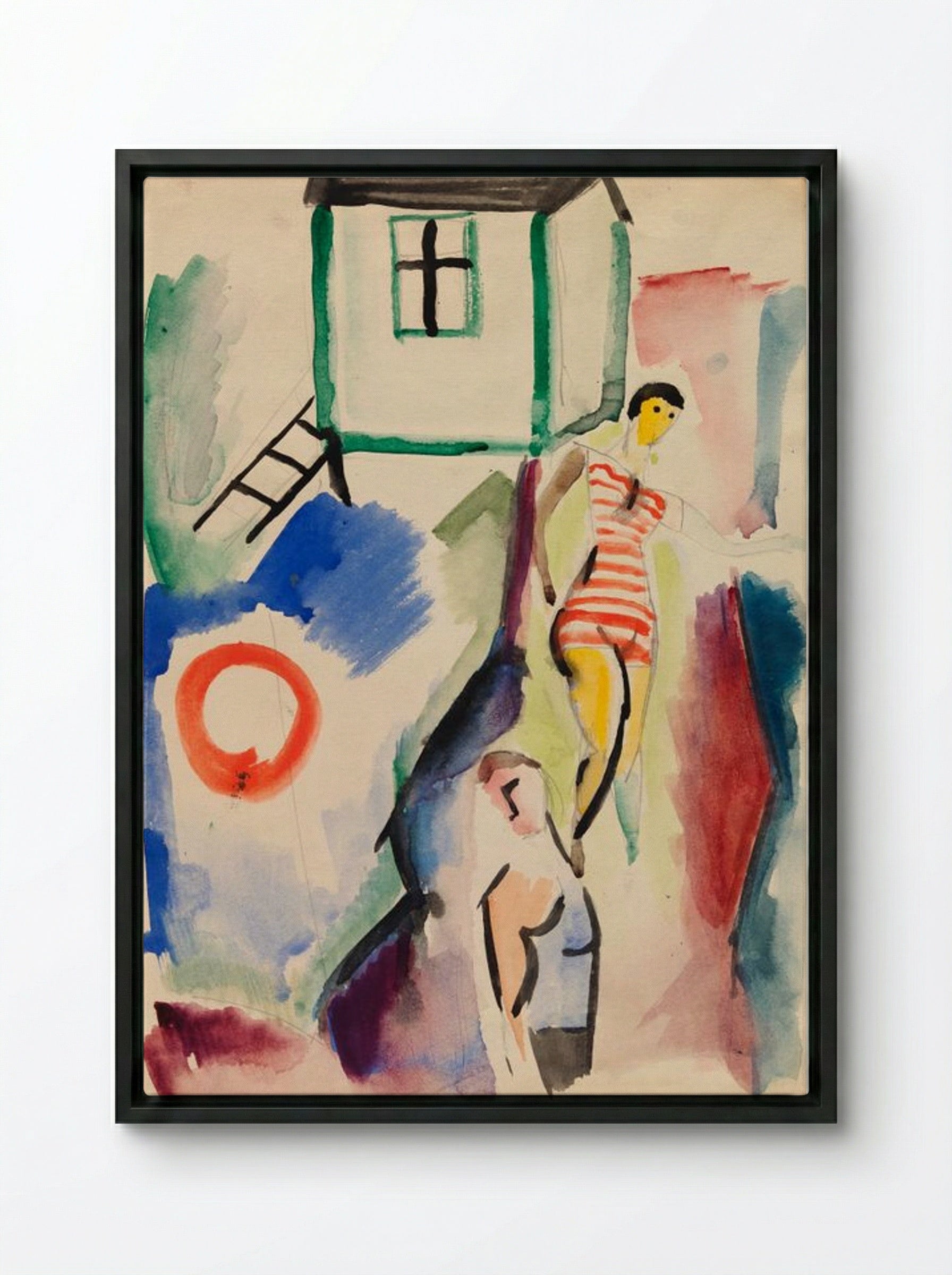 Beach - Sulho Sipilä - Framed Canvas Black