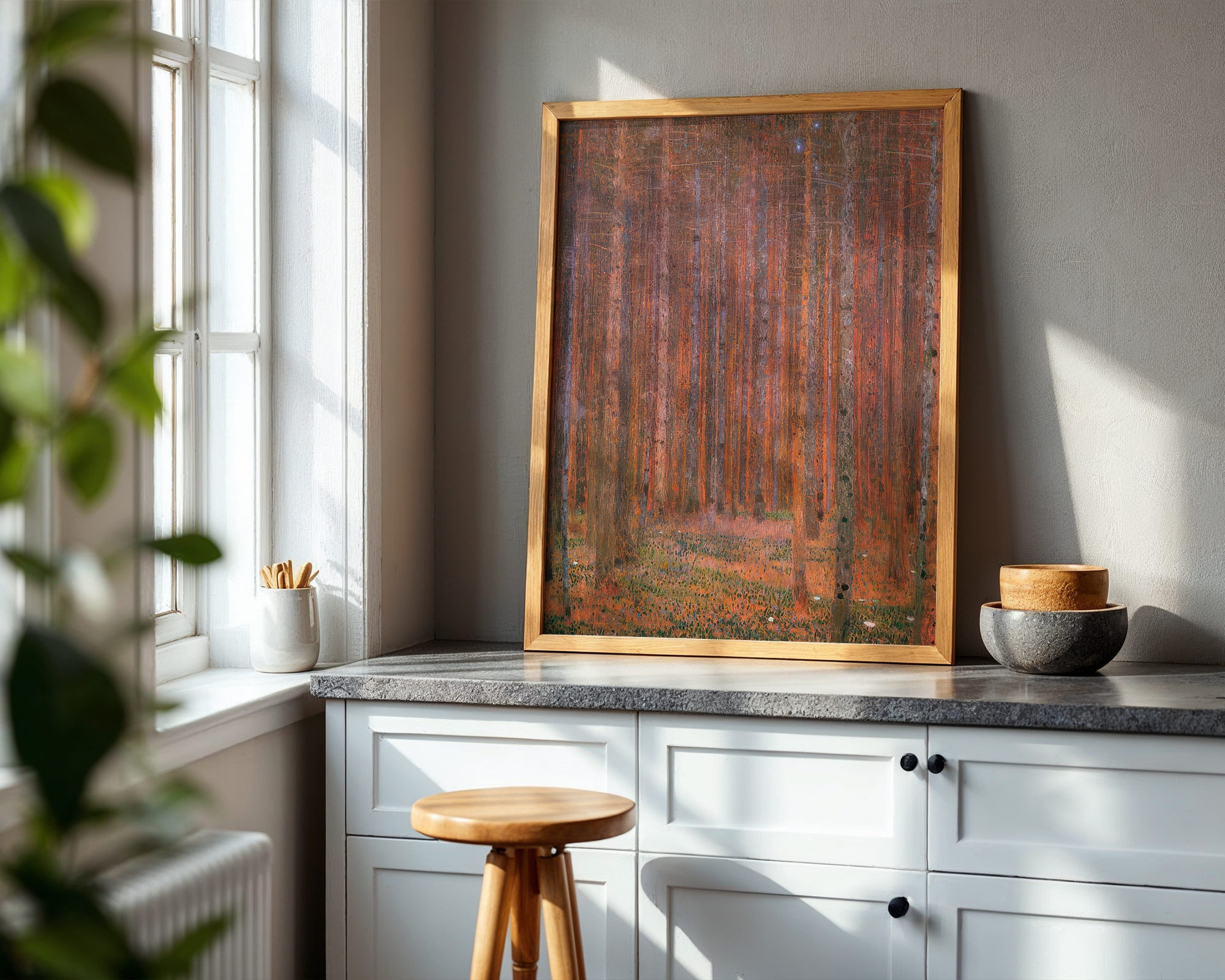 fir-forest-by-henri-rousseau-dreamlike-woodland-landscape-art-print mockup