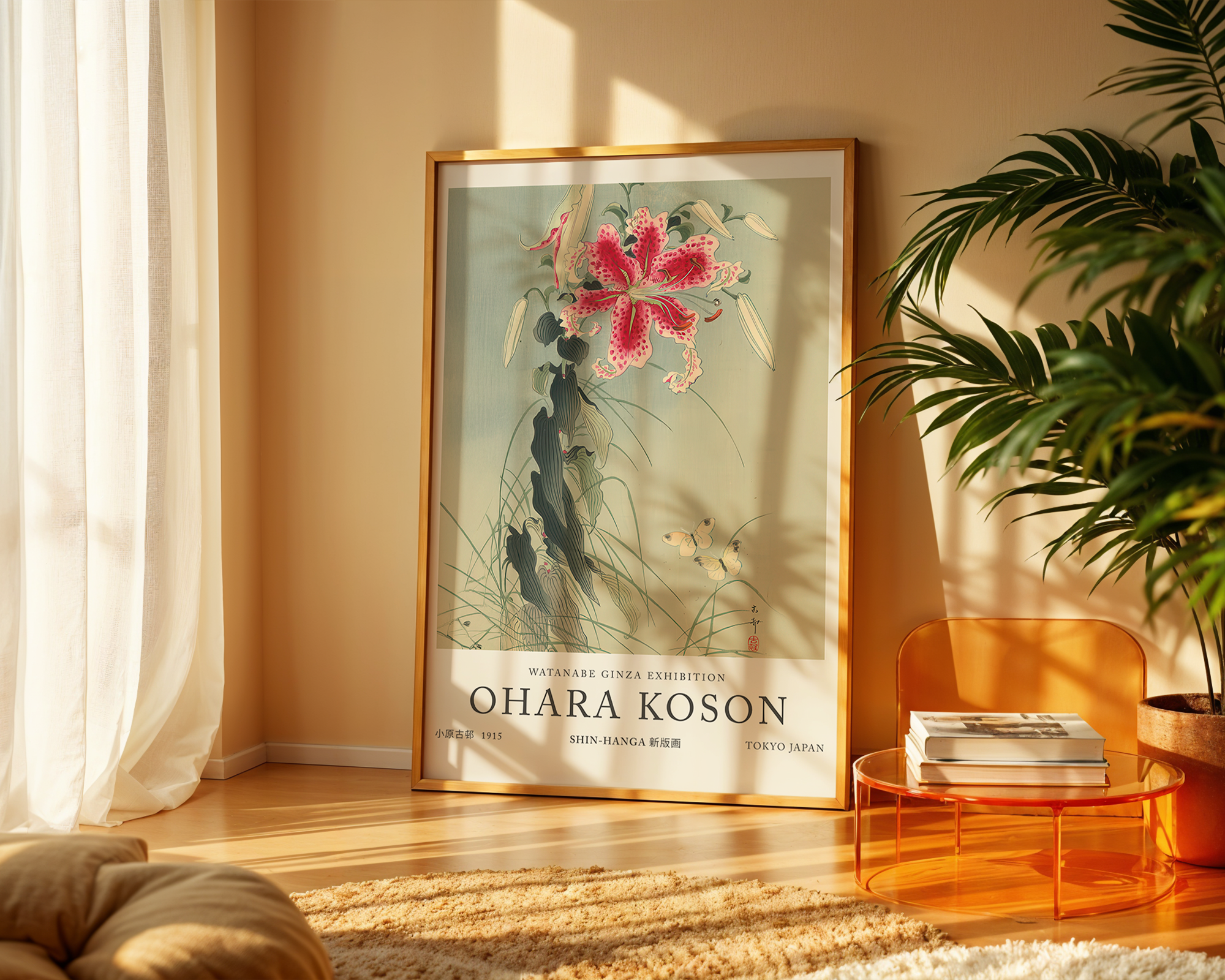 lily-and-butterflies-ohara-koson mockup