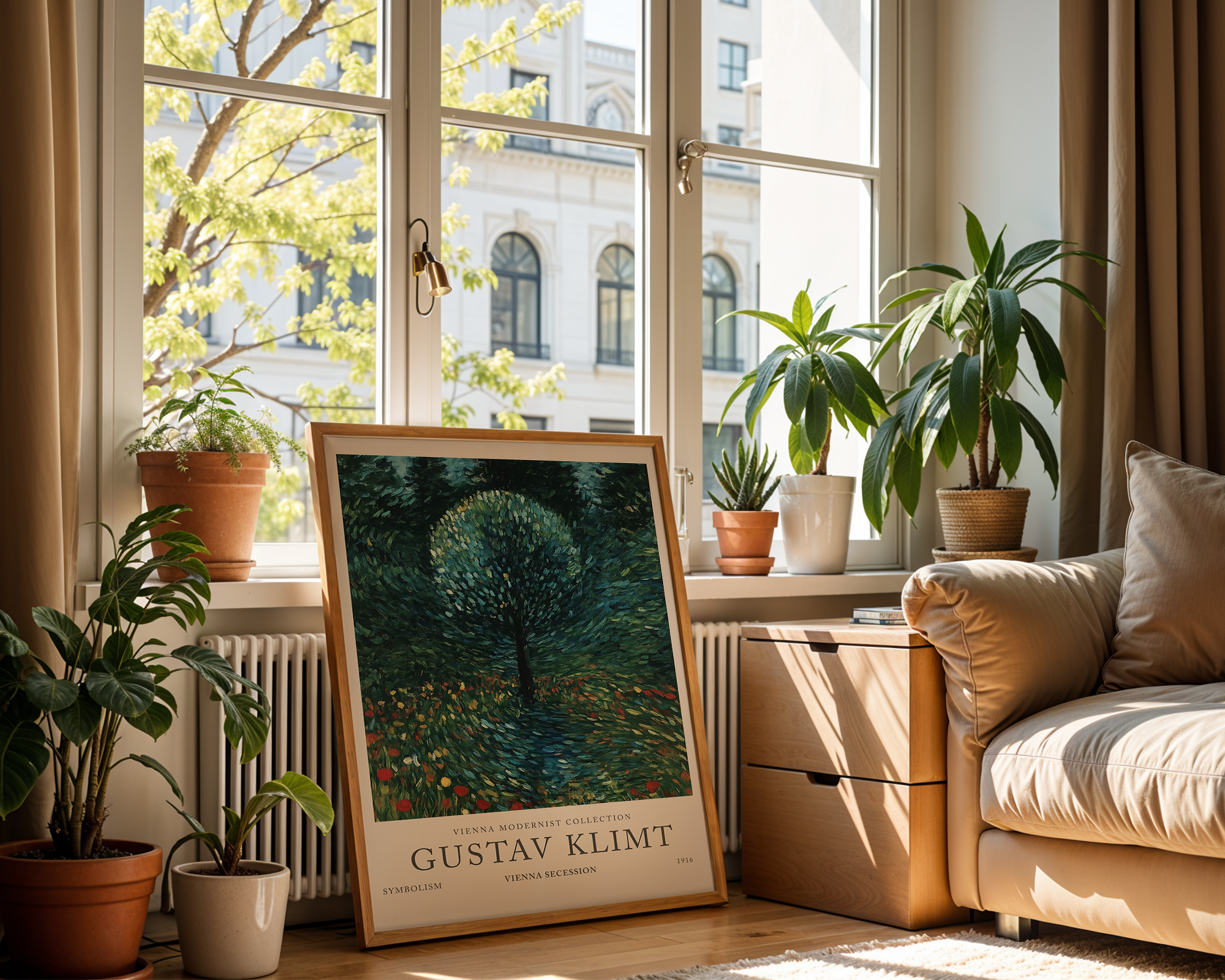 orchard-tree-in-bloom-gustav-klimt mockup