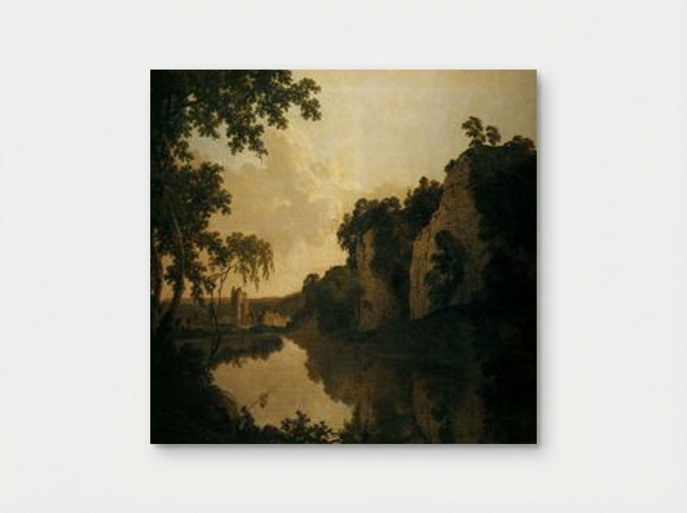 Landscape with Dale Abbey - Joseph Wright of Derby - Poster
