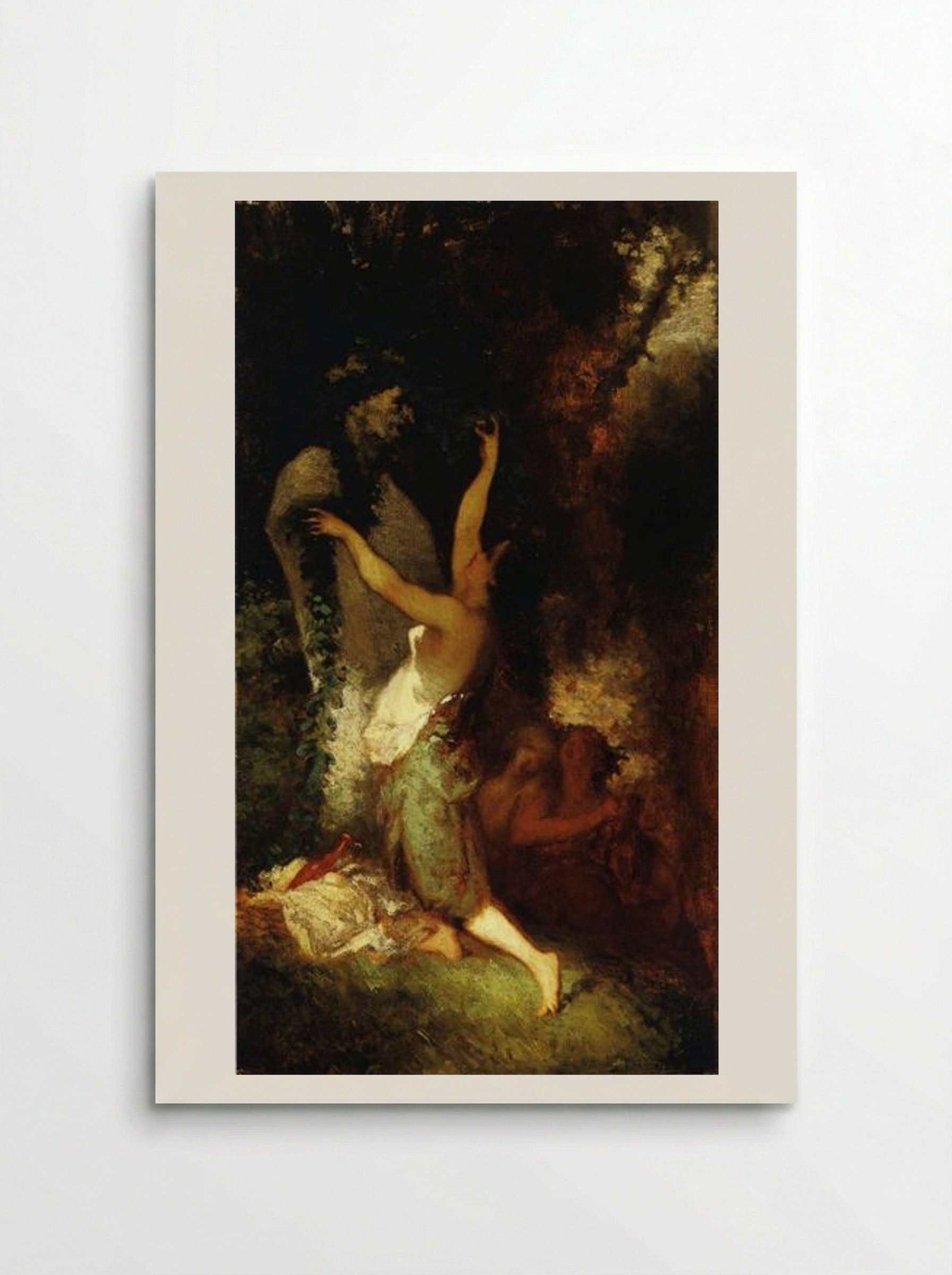 Offering to Pan - Jean-Francois Millet - Poster