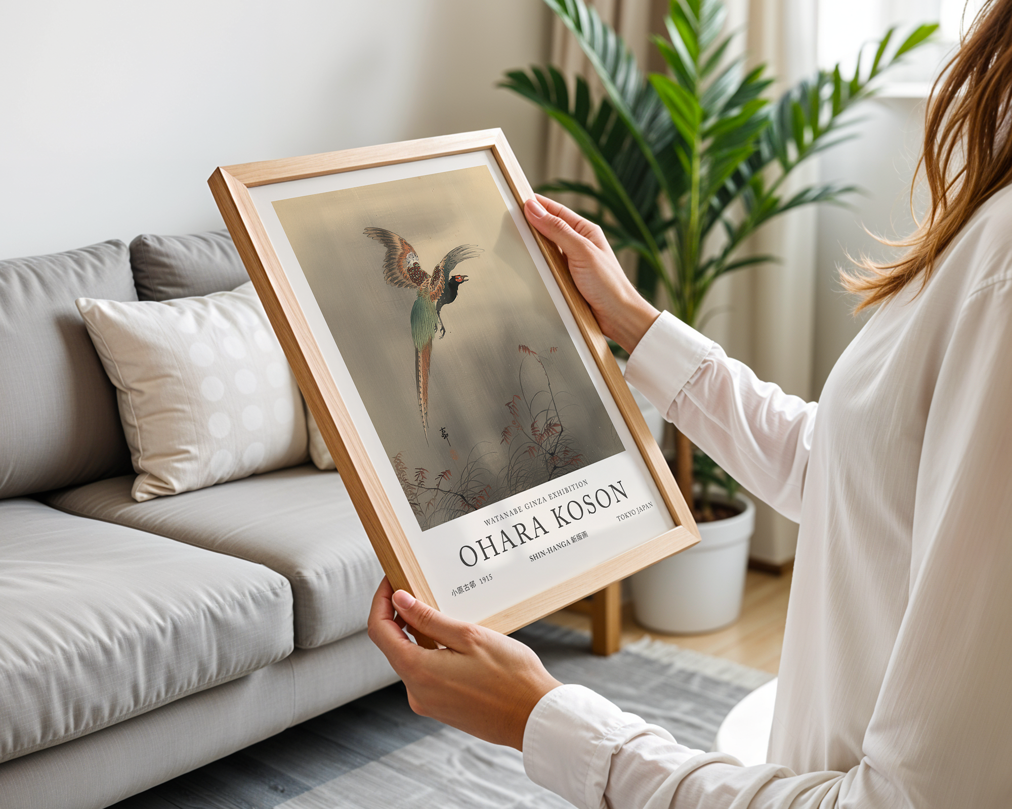 pheasant-in-flight-ohara-koson mockup