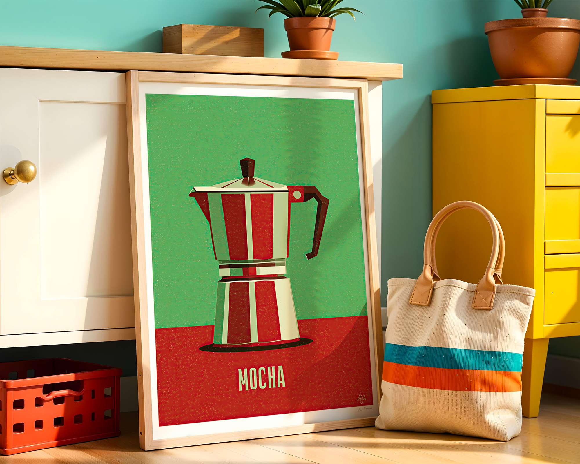 retro-mocha-coffee-pot-vintage-kitchen-art-print mockup