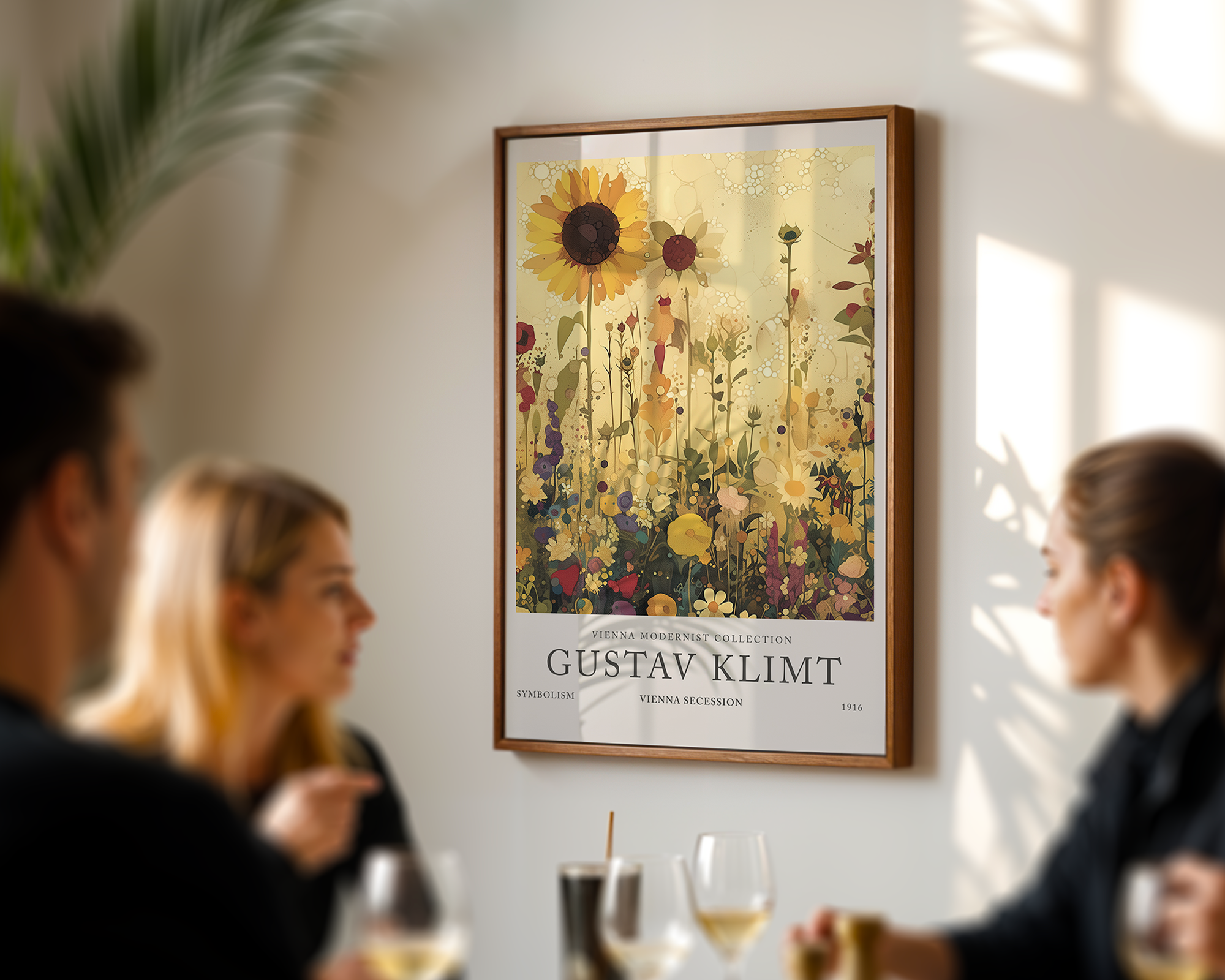 sunflower-reverie-gustav-klimt mockup