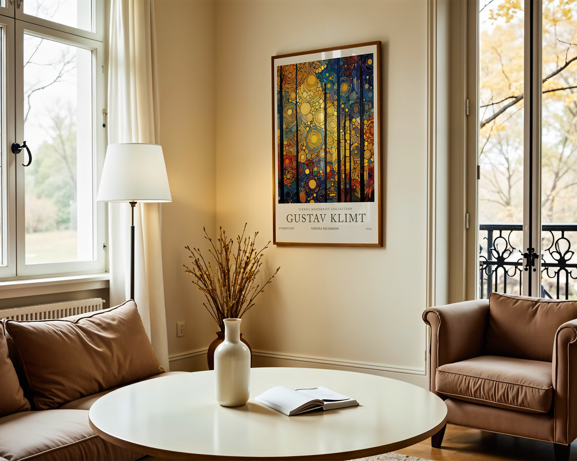 twilight-forest-bloom-gustav-klimt mockup