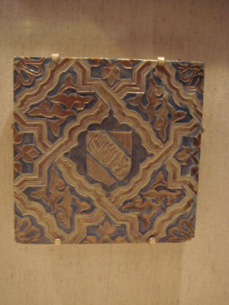 Tile mosaic from the Alhambra, Granada. Late 13th to early 14th century. Los Angeles County Museum of Art.