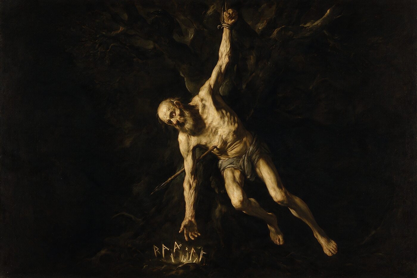 Original illustration for The sacrifice on the tree