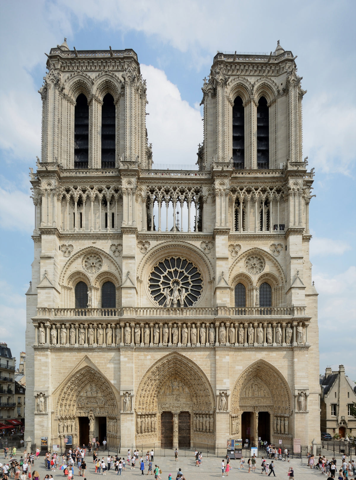 Notre-Dame de Paris, west facade. Begun 1163.