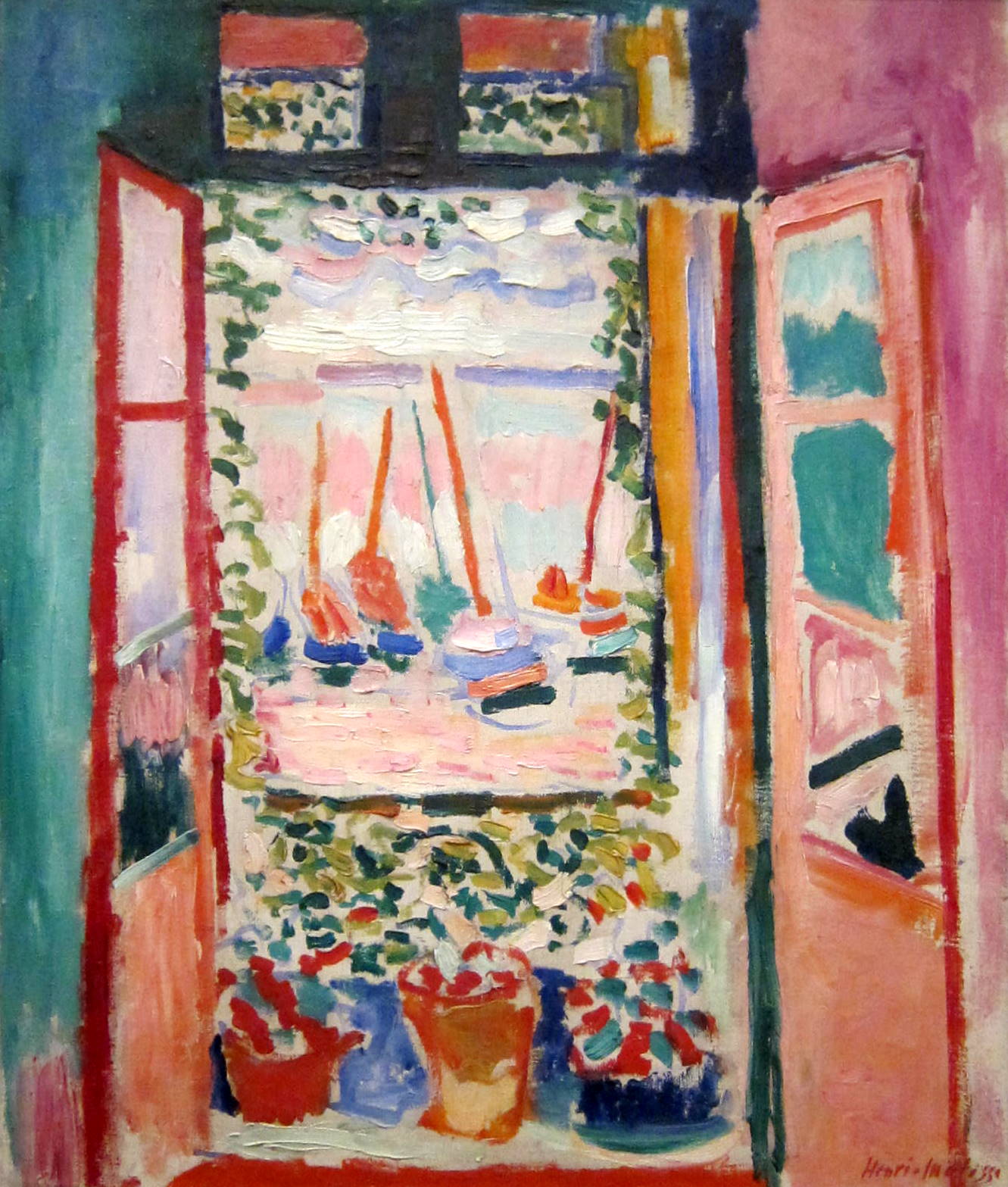 Henri Matisse, Open Window, Collioure, 1905. Oil on canvas. National Gallery of Art, Washington.