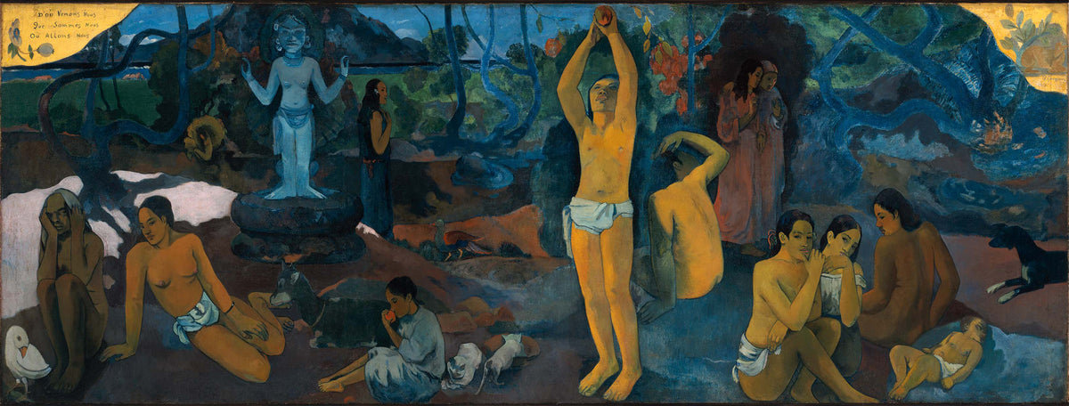 Paul Gauguin, Where Do We Come From? What Are We? Where Are We Going?, 1897-98. Oil on canvas. Museum of Fine Arts, Boston.