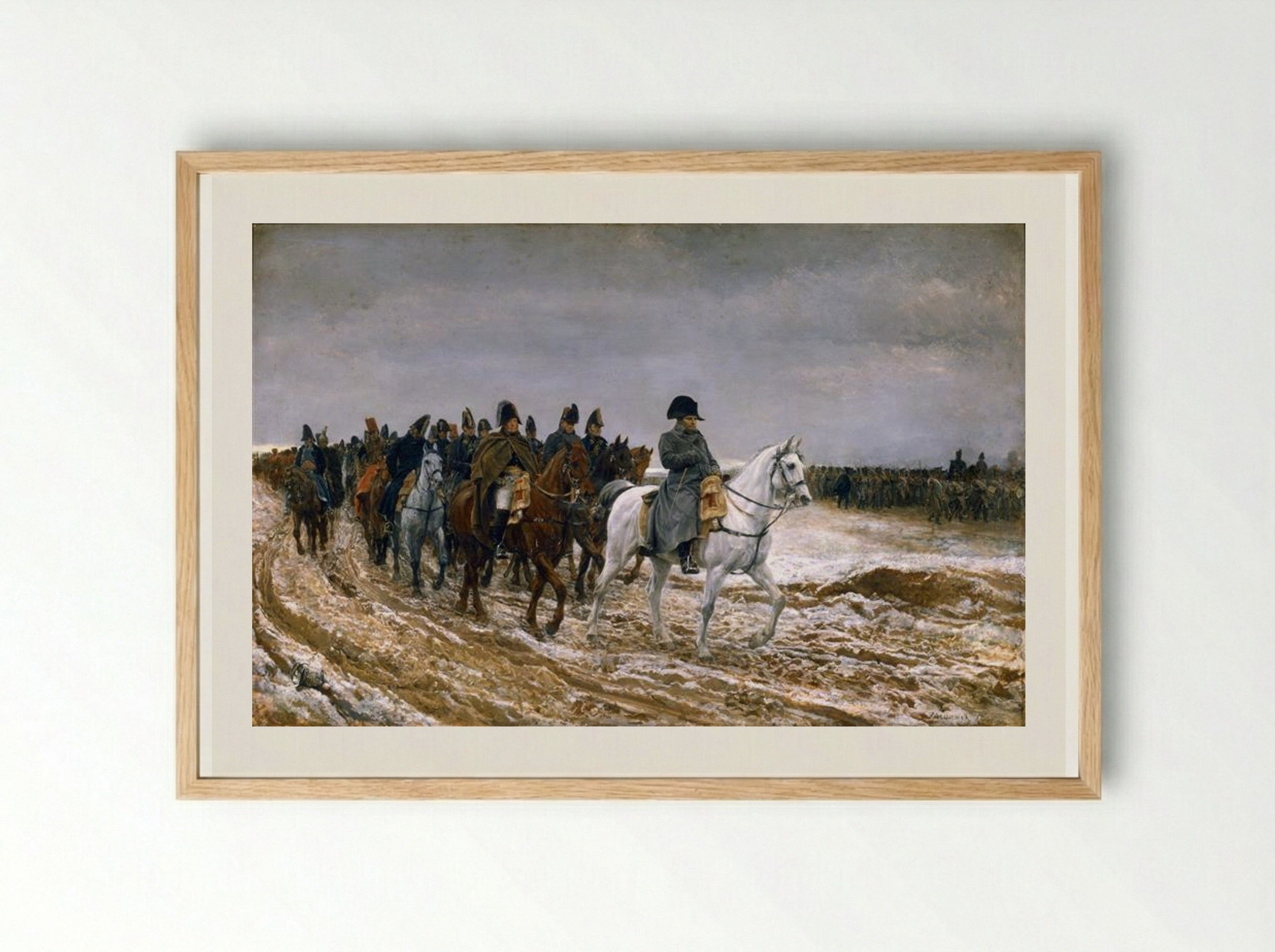 1814, Campagne de France - Ernest Meissonier - Framed Print Wood
