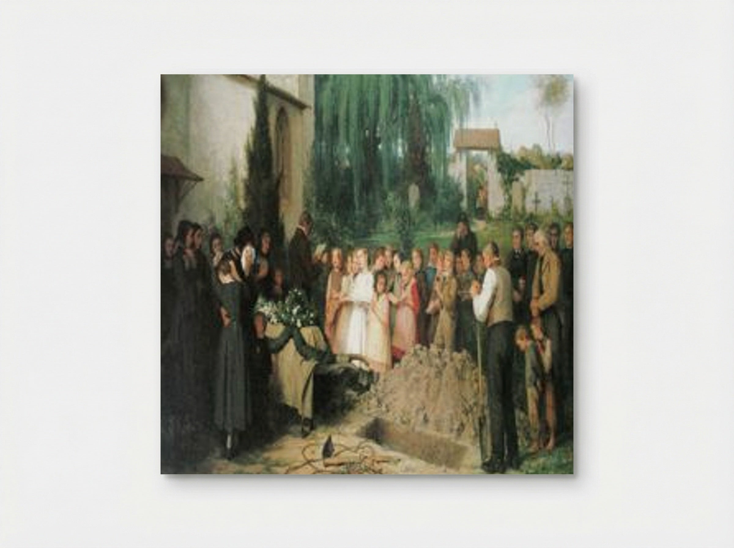 Kinderbegräbnis (A Child's Funeral) - Albert Anker - Poster