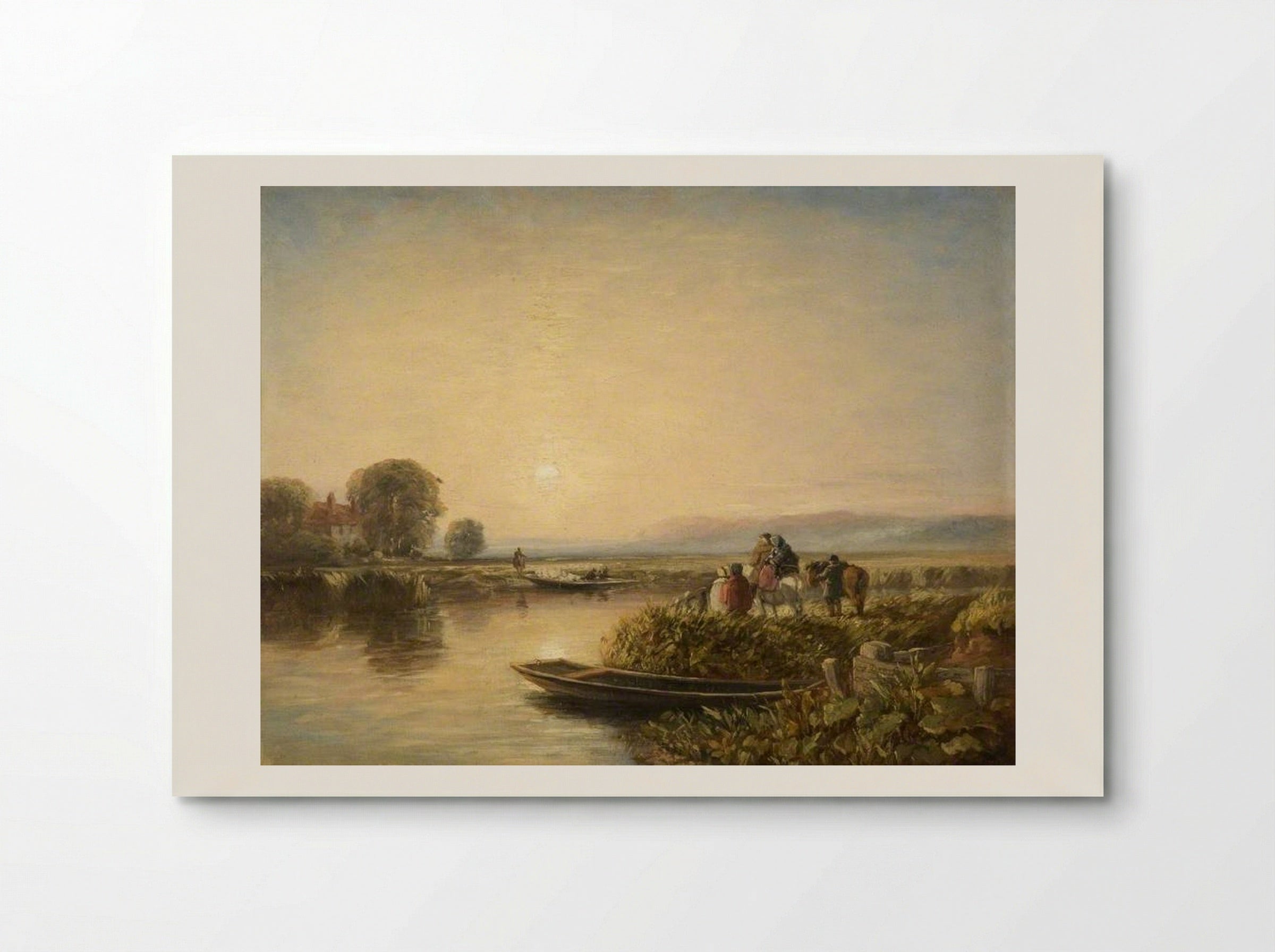 Waiting for the Ferry, Morning - David Cox - Poster