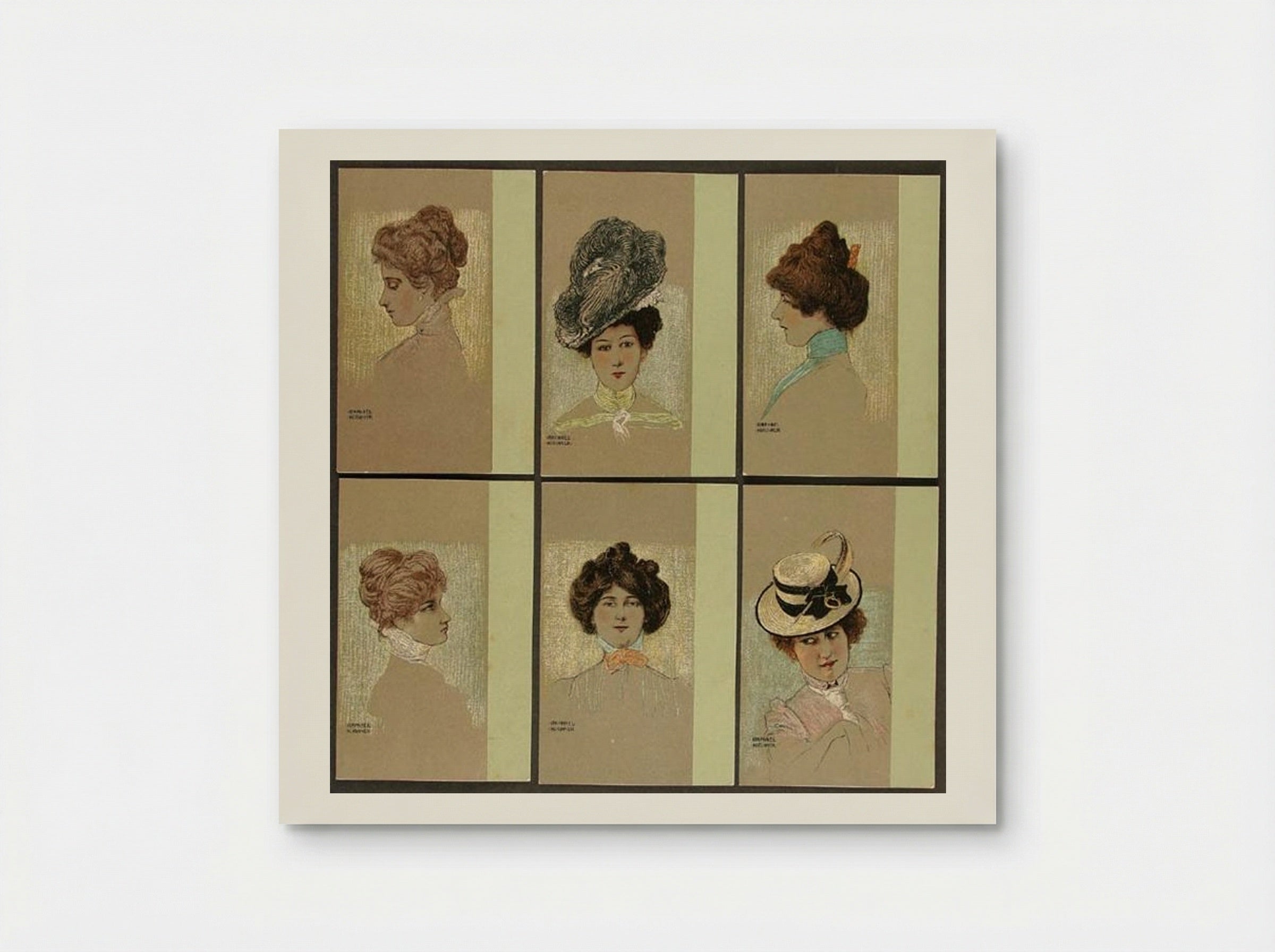 Portraits of Viennese Ladies - Raphael Kirchner - Poster