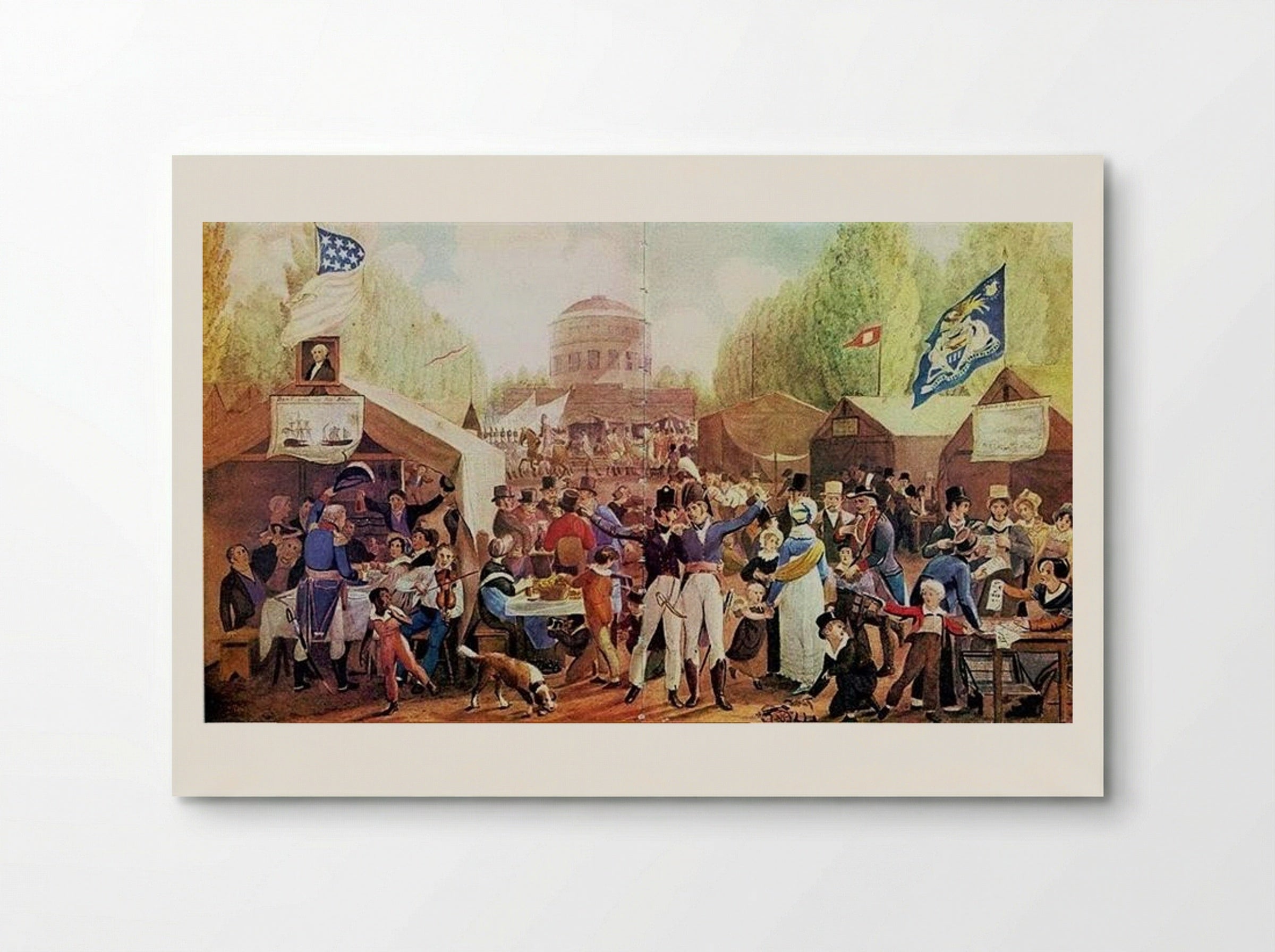 4th of July 1819 in Philadelphia - John Lewis Krimmel - Poster