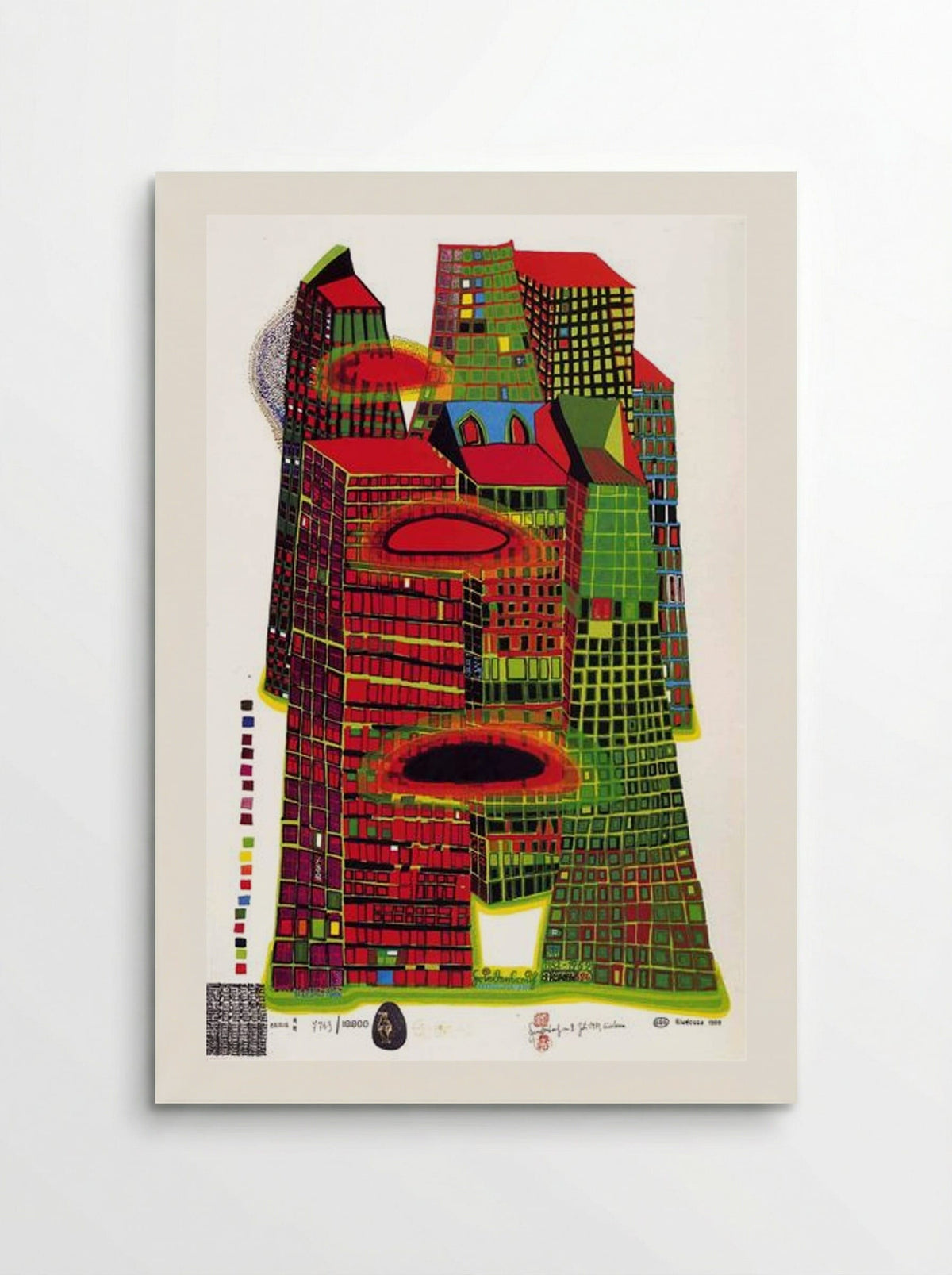 686 Good Morning City (Bleeding Town) - Friedensreich Hundertwasser - Poster