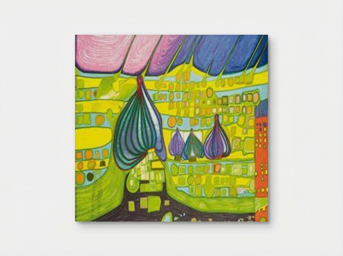 696 A Yellow Last Wil - Friedensreich Hundertwasser - Poster
