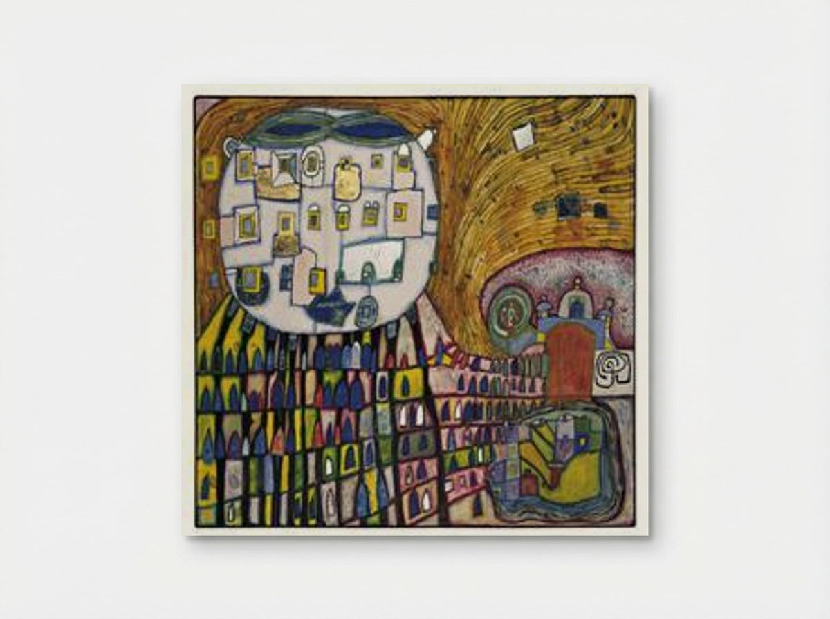 906 Domestic Cat – The Cat of Atlantis - Friedensreich Hundertwasser - Poster