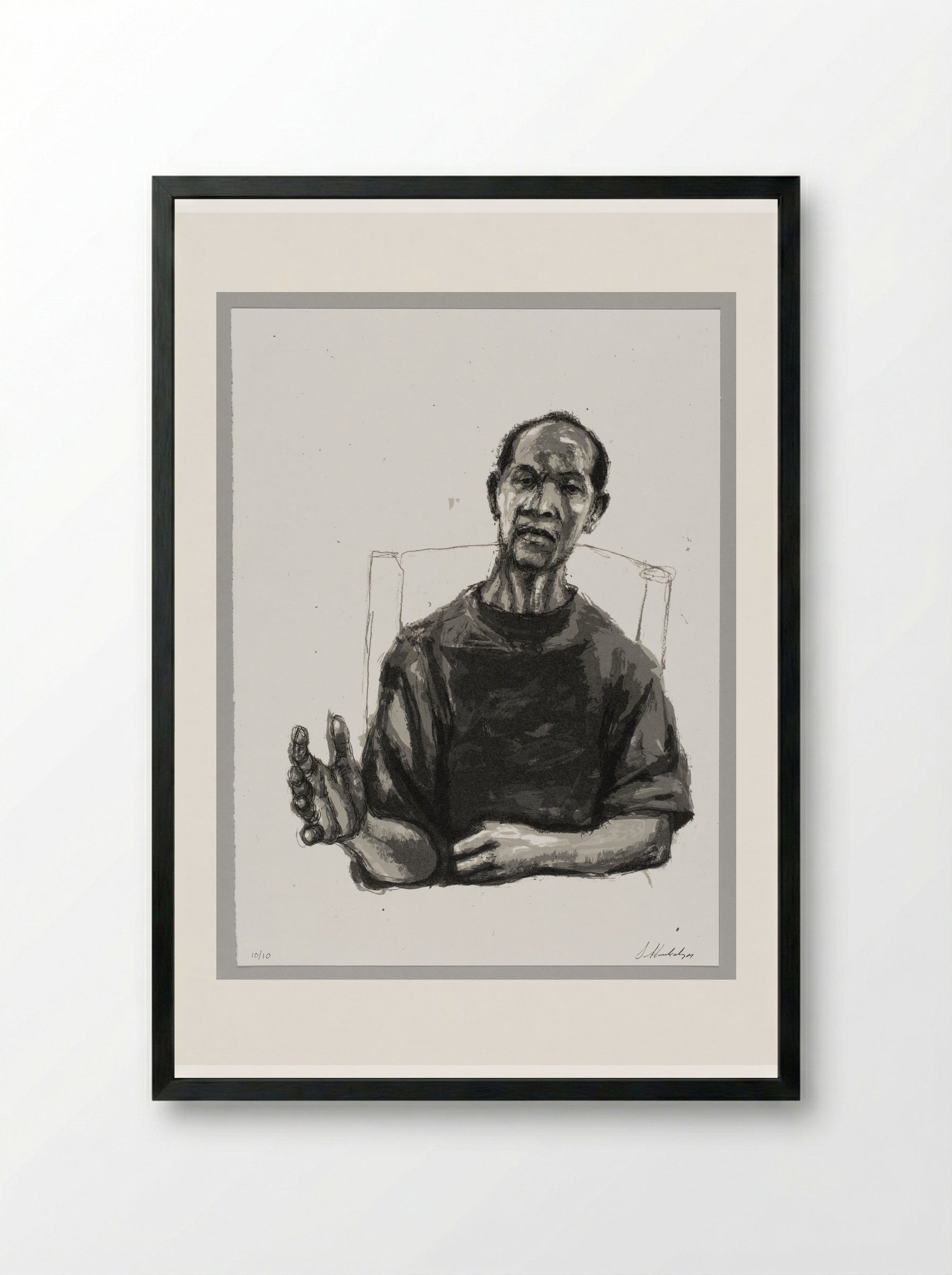 99% NO.22 Mr. David Phoenix - Sedrick Huckaby - Framed Print Black
