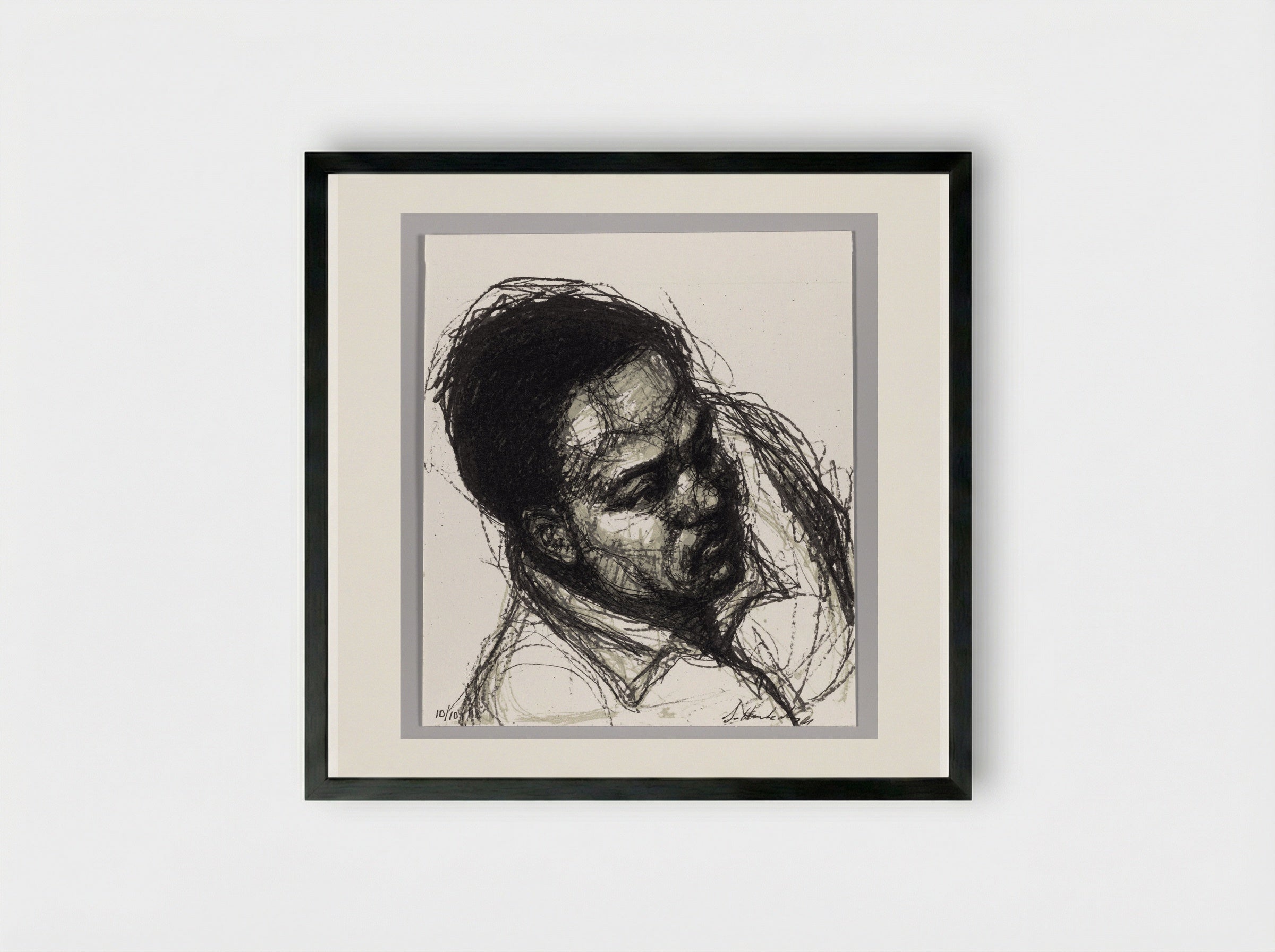 99% NO.30 Roy L - Sedrick Huckaby - Framed Print Black