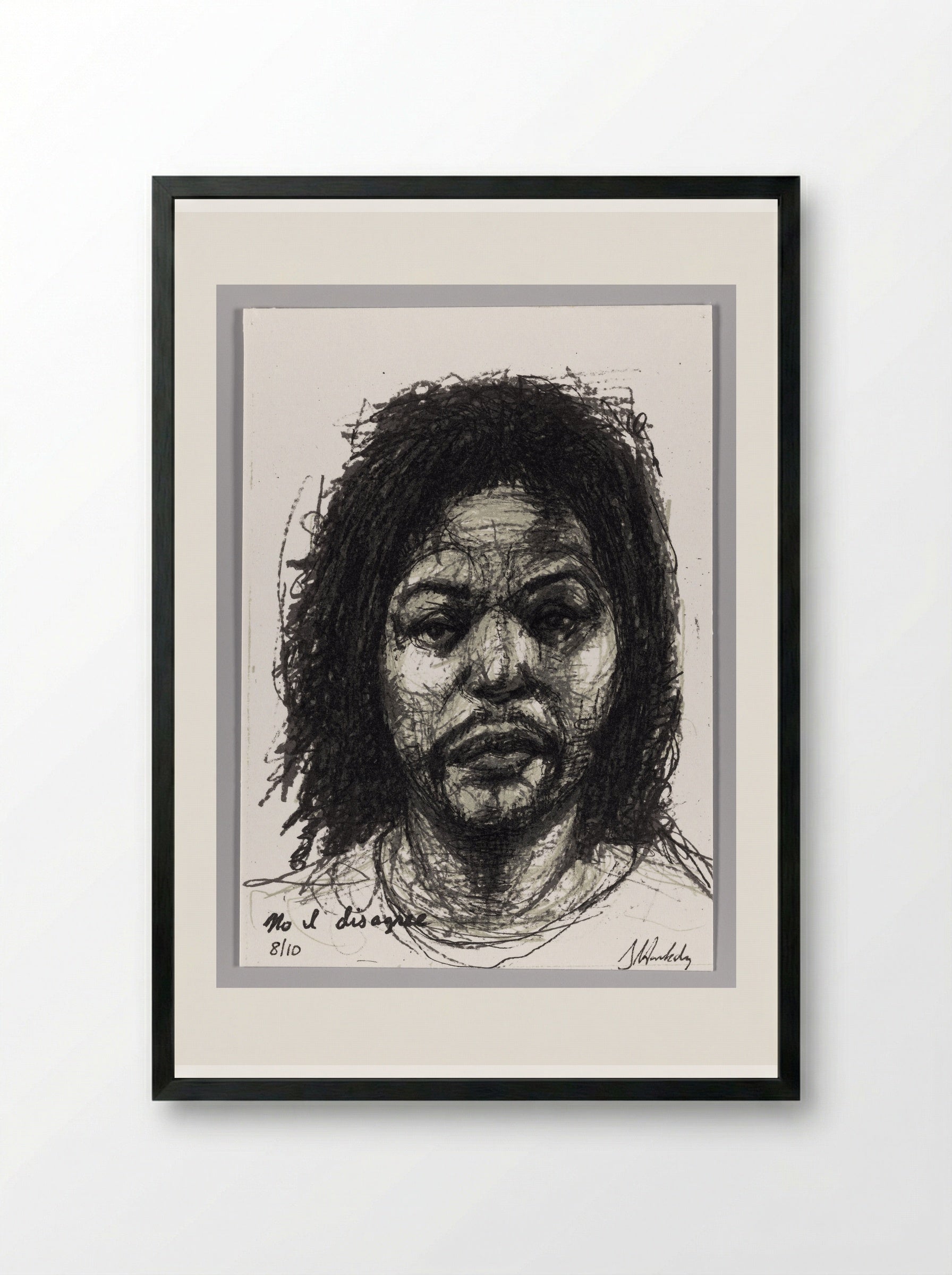 99% NO.33 - Sedrick Huckaby - Framed Print Black