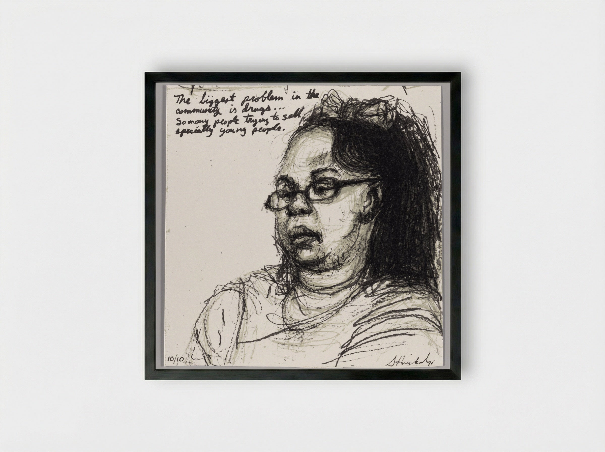99% NO.13 Travena - Sedrick Huckaby - Framed Print Black
