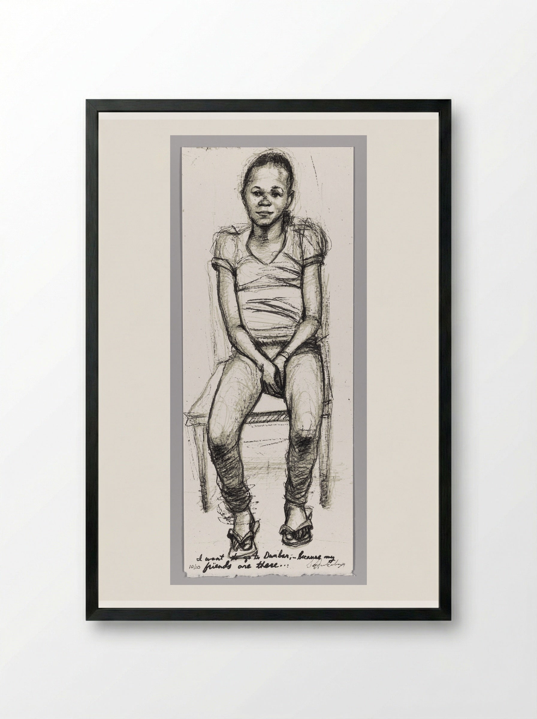 99% NO.70 Jashmone (Jazmen) - Sedrick Huckaby - Framed Print Black