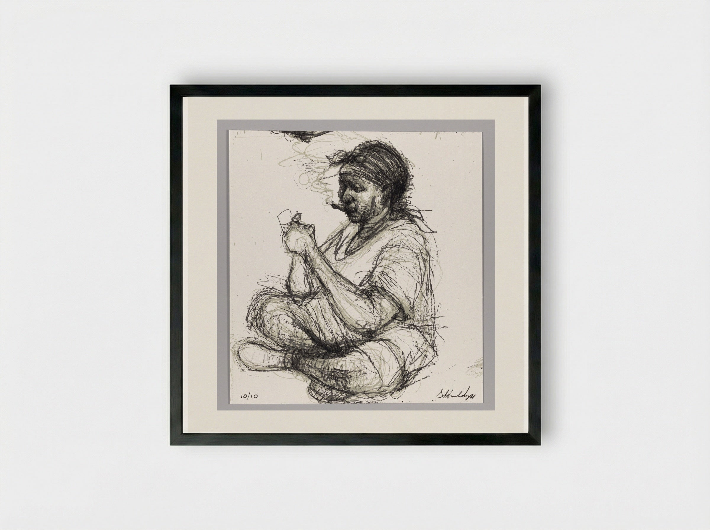 99% NO.35 - Sedrick Huckaby - Framed Print Black
